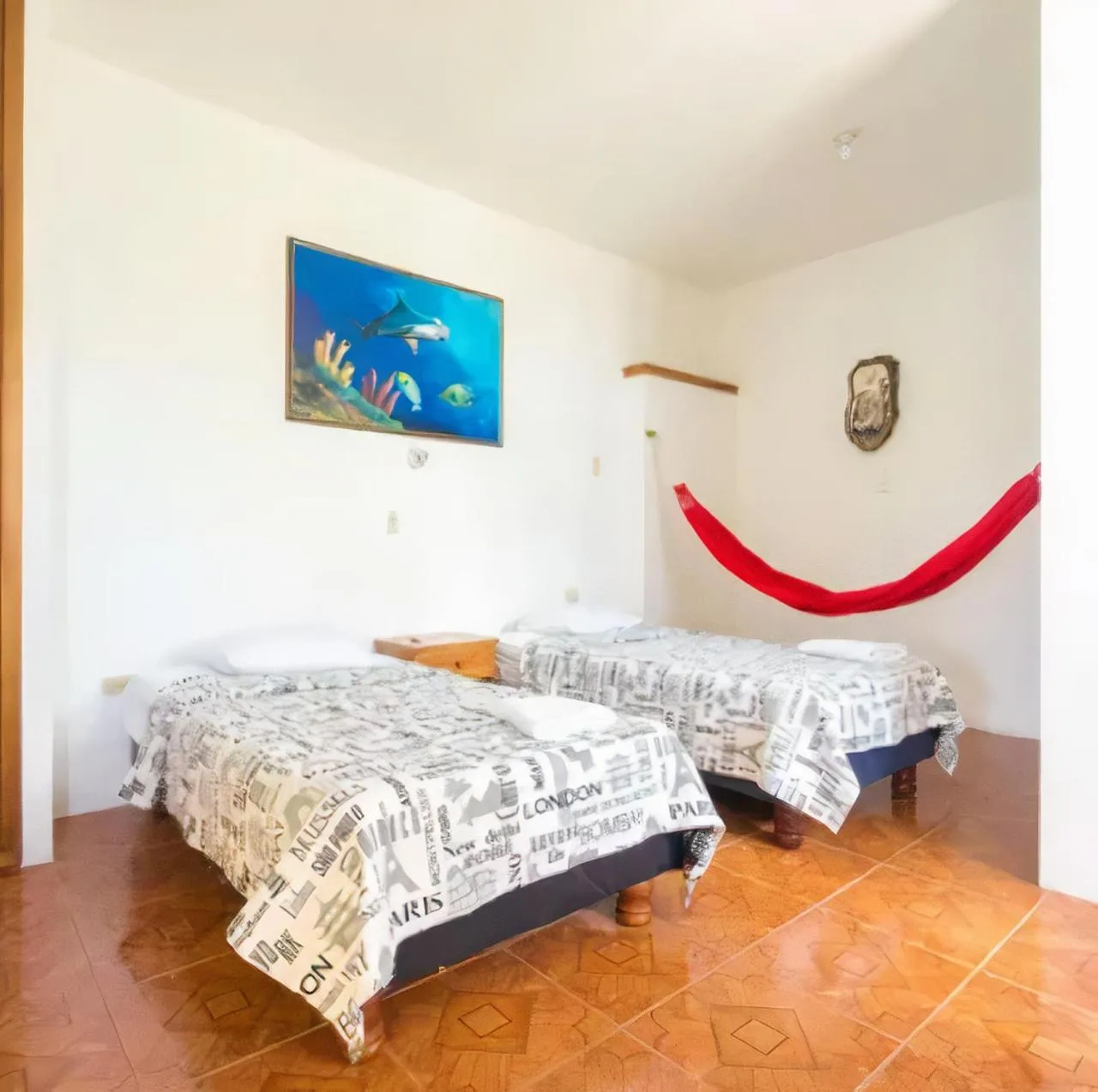 Bed in Galapagos Verde Azul