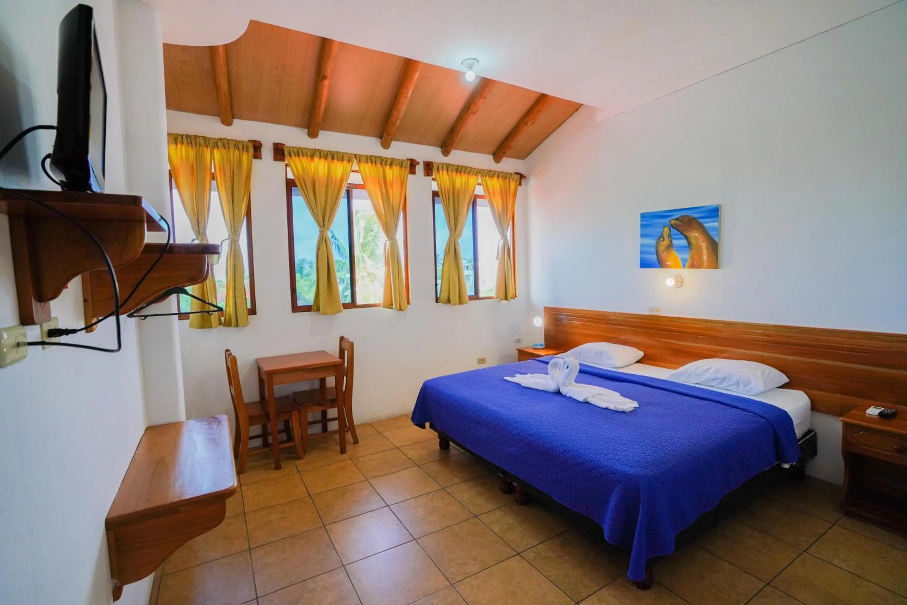 Bed in Galapagos Verde Azul