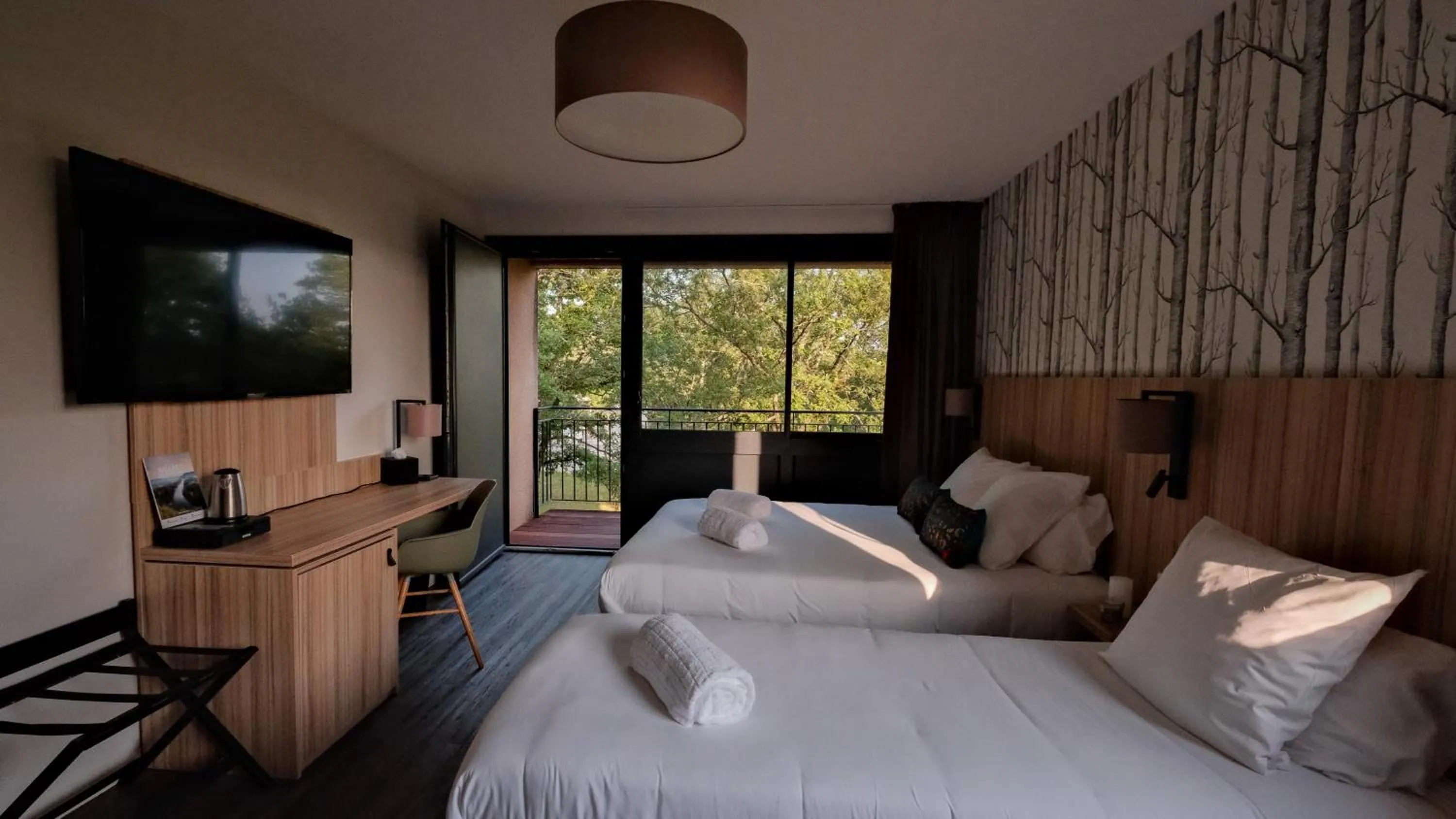 View (from property/room), Bed in Le Bois d'Imbert - Memory Collection