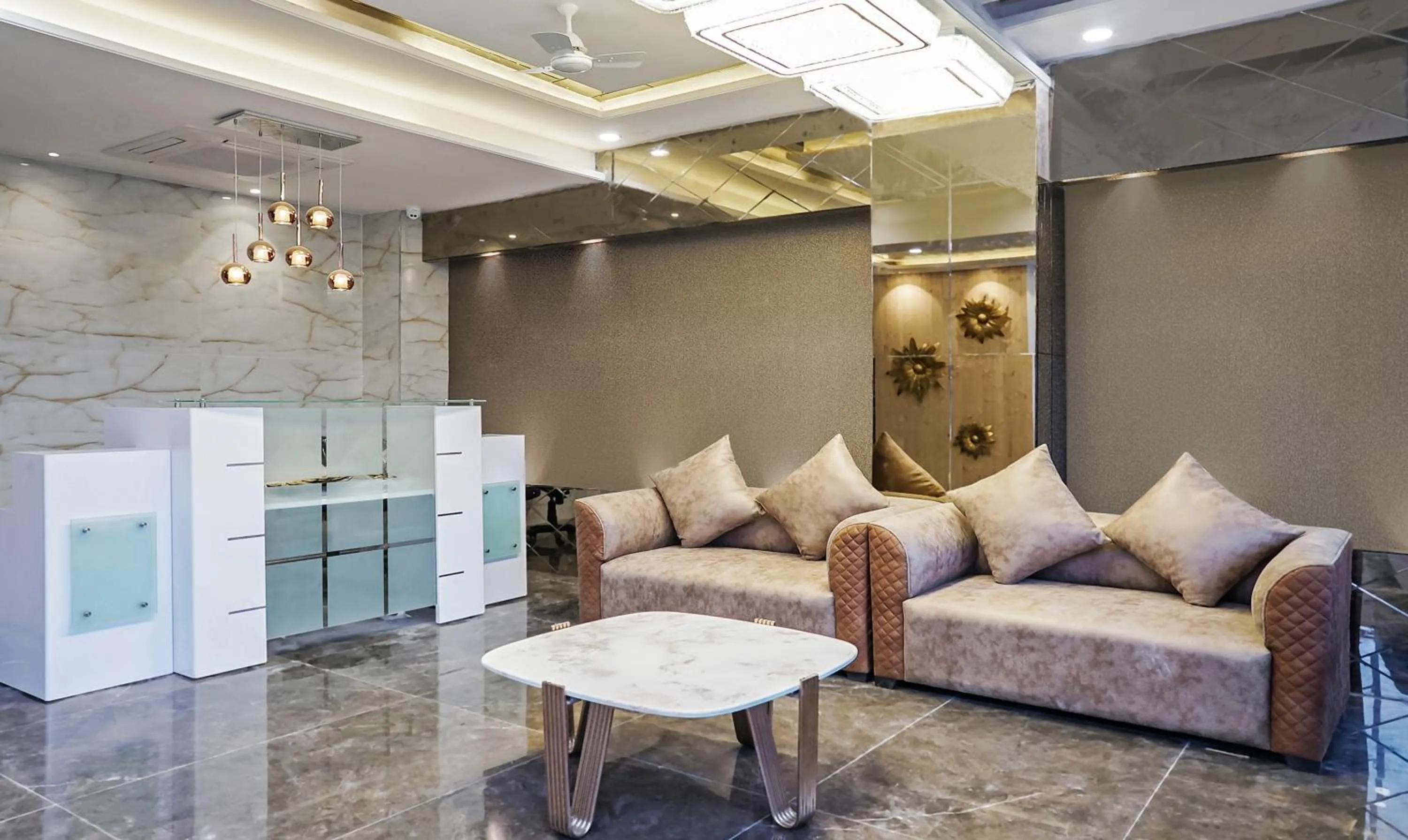 Seating area in Treebo Hotel A1