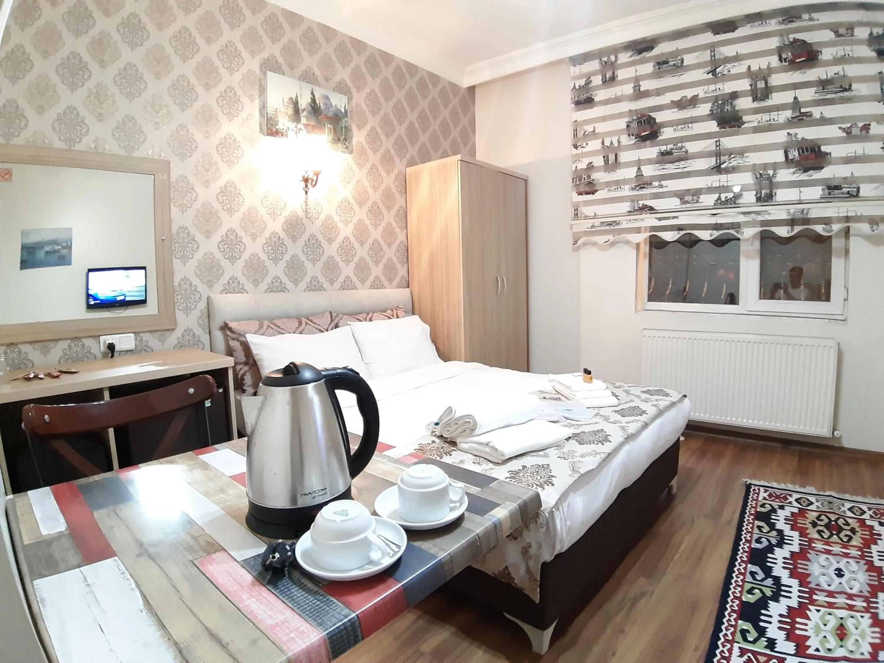Coffee/tea facilities, Bed in Burak Apart