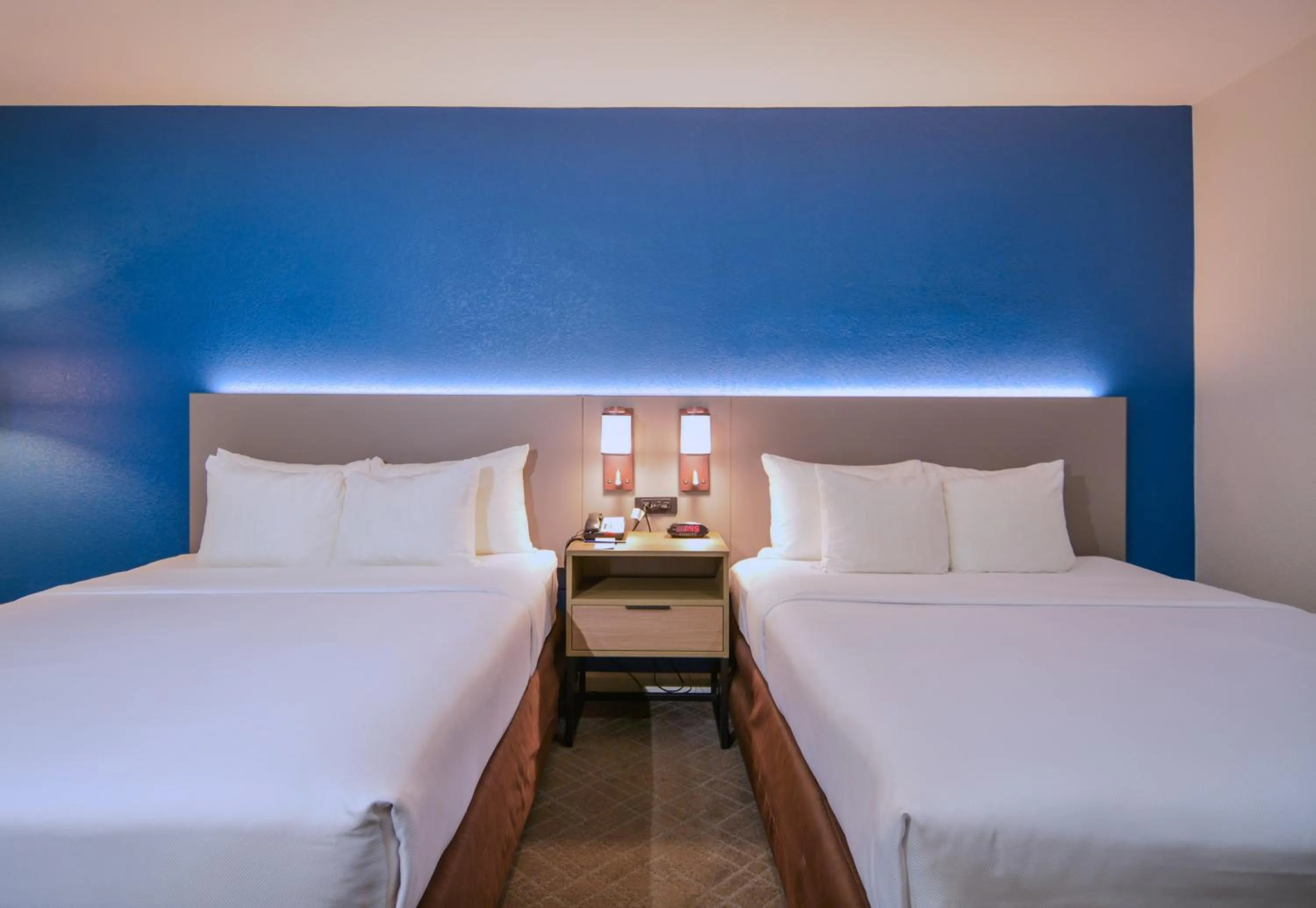 Bed in Comfort Inn & Suites Moreno Valley near March Air Reserve Base