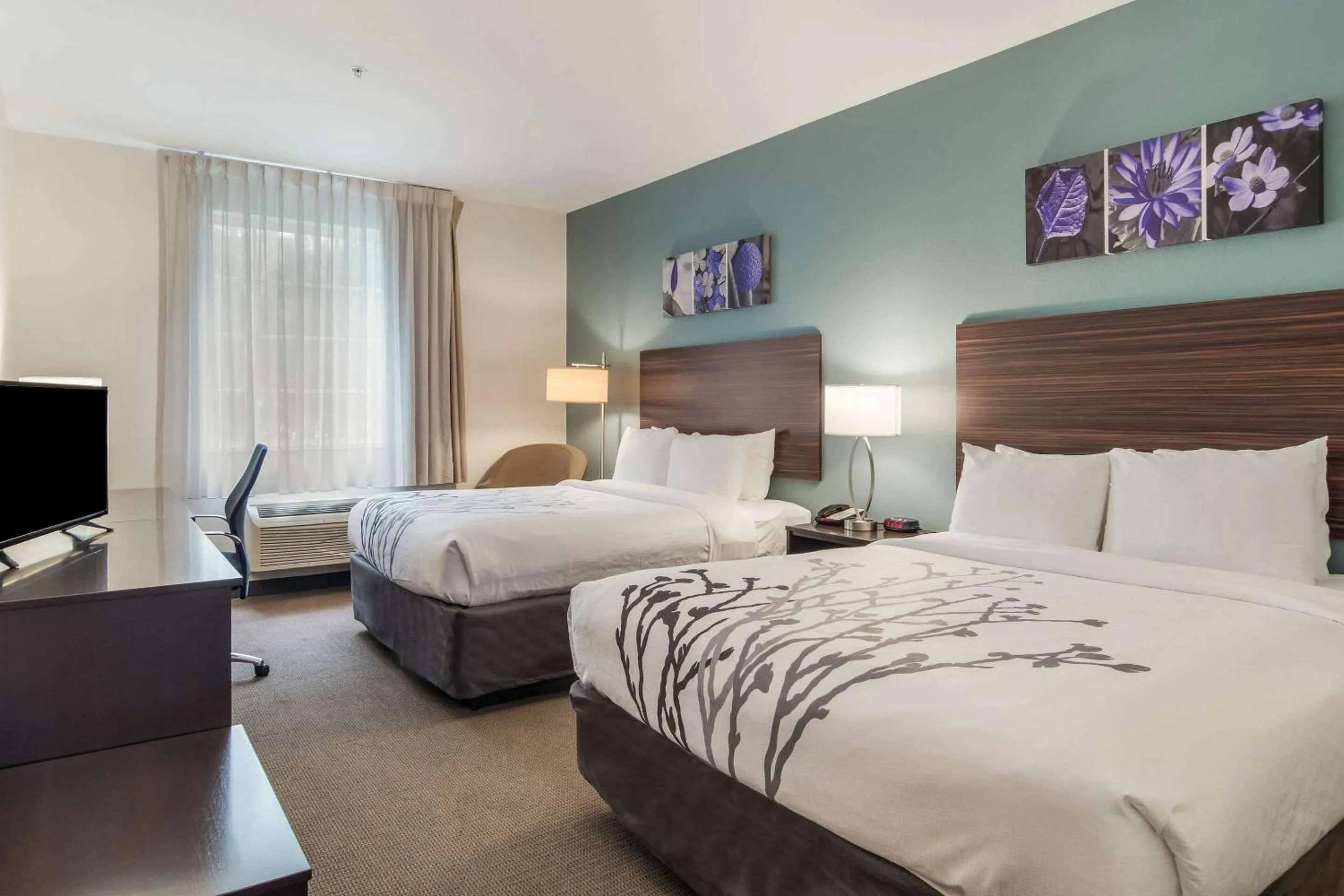 Photo of the whole room, Bed in Sleep Inn & Suites At Kennesaw State University