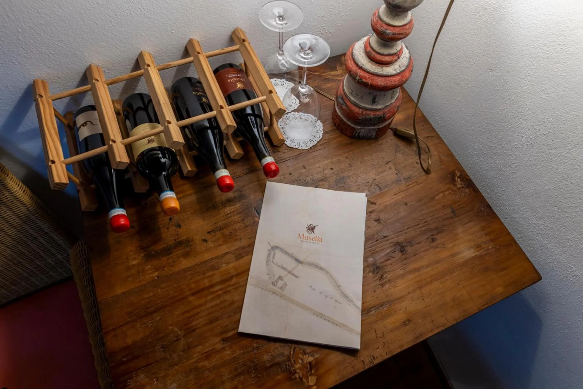 Decorative detail in Musella Winery & Relais