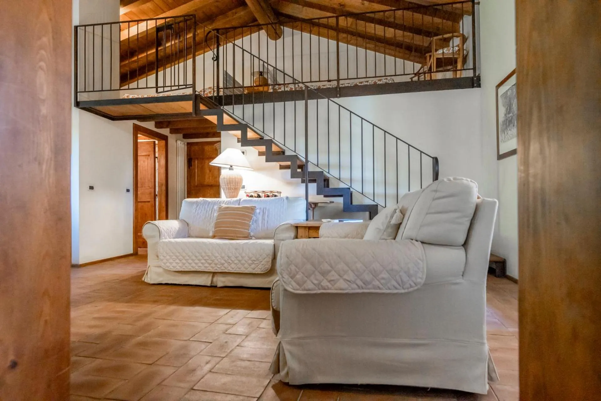 Living room in Musella Winery & Relais