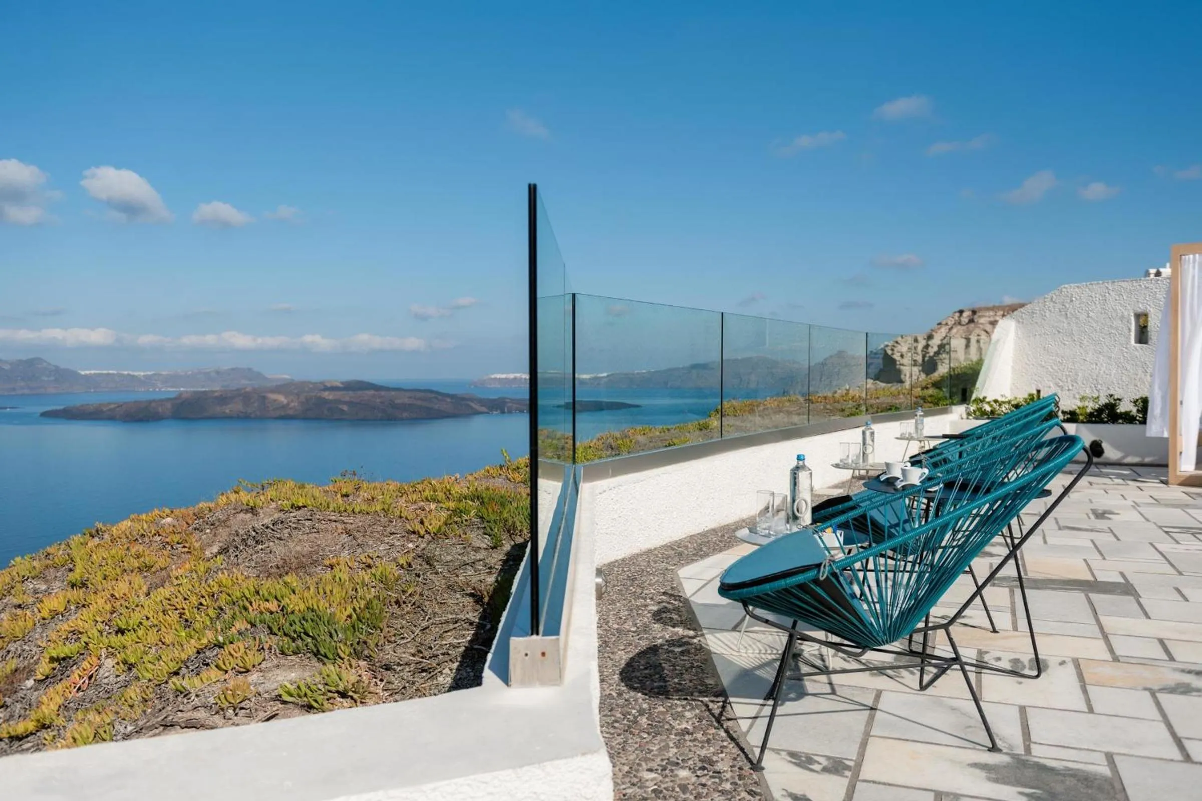 Patio in Caldera's Dolphin Suites