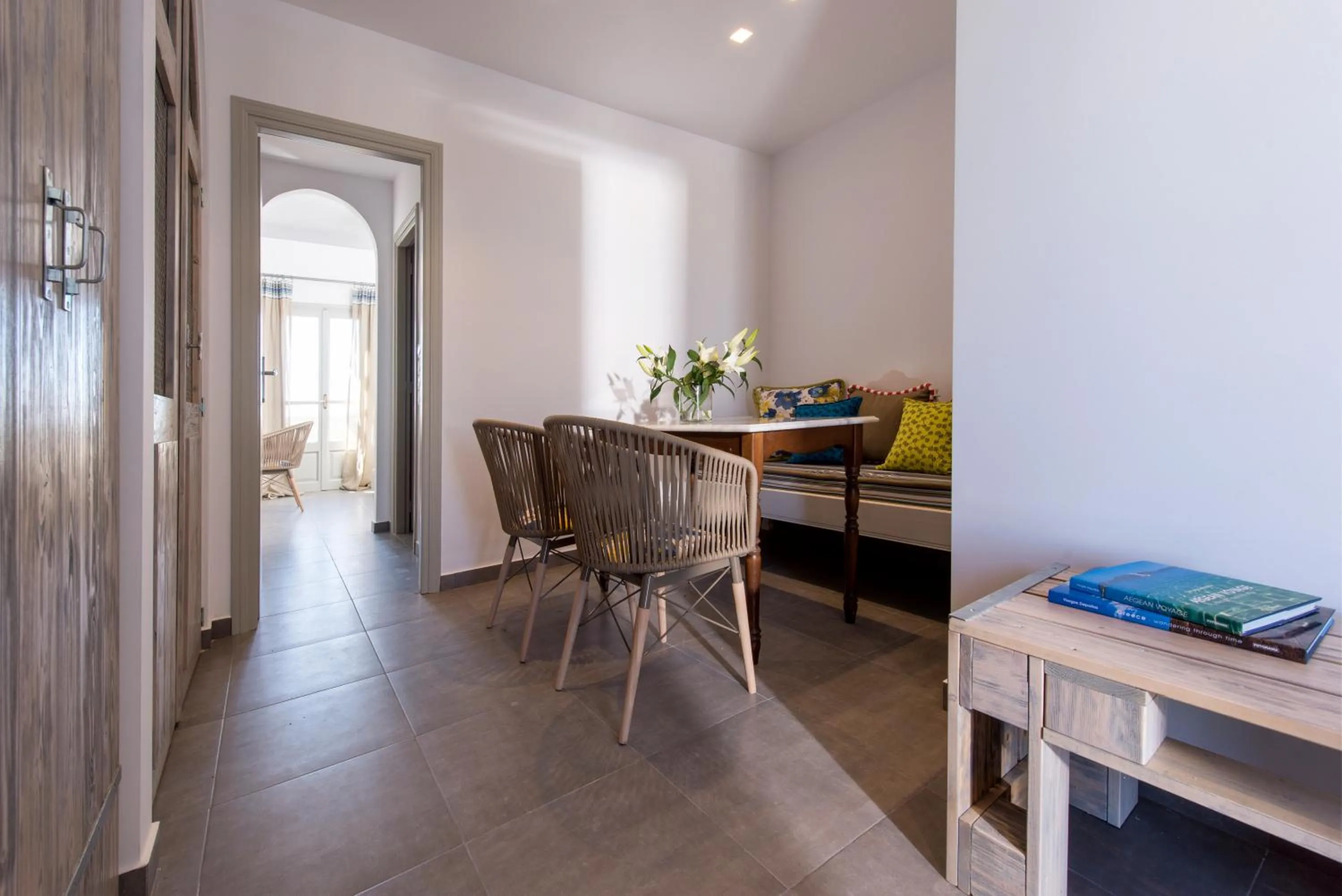 Seating area in Caldera's Dolphin Suites