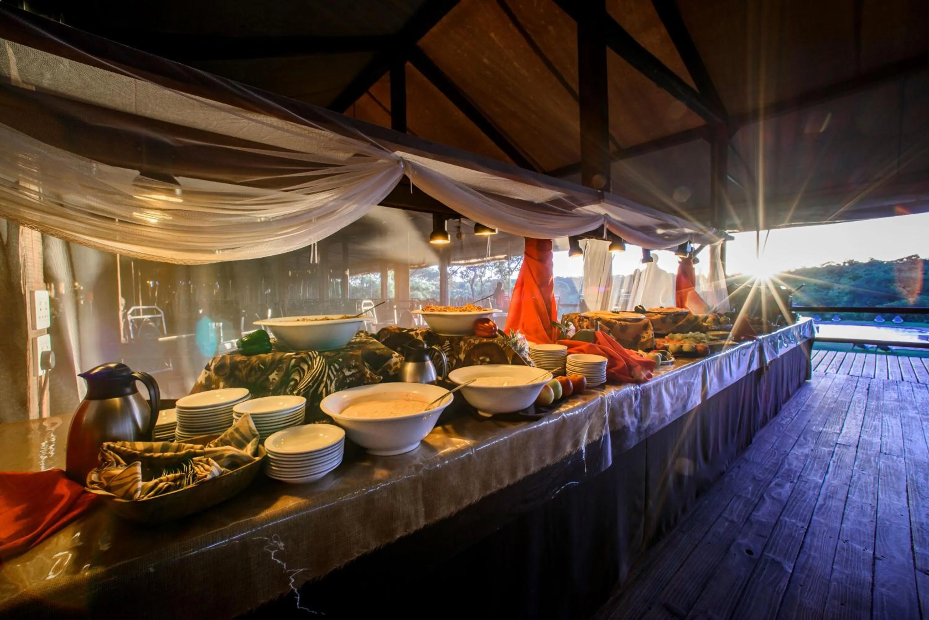 Breakfast in Nkambeni Safari Camp