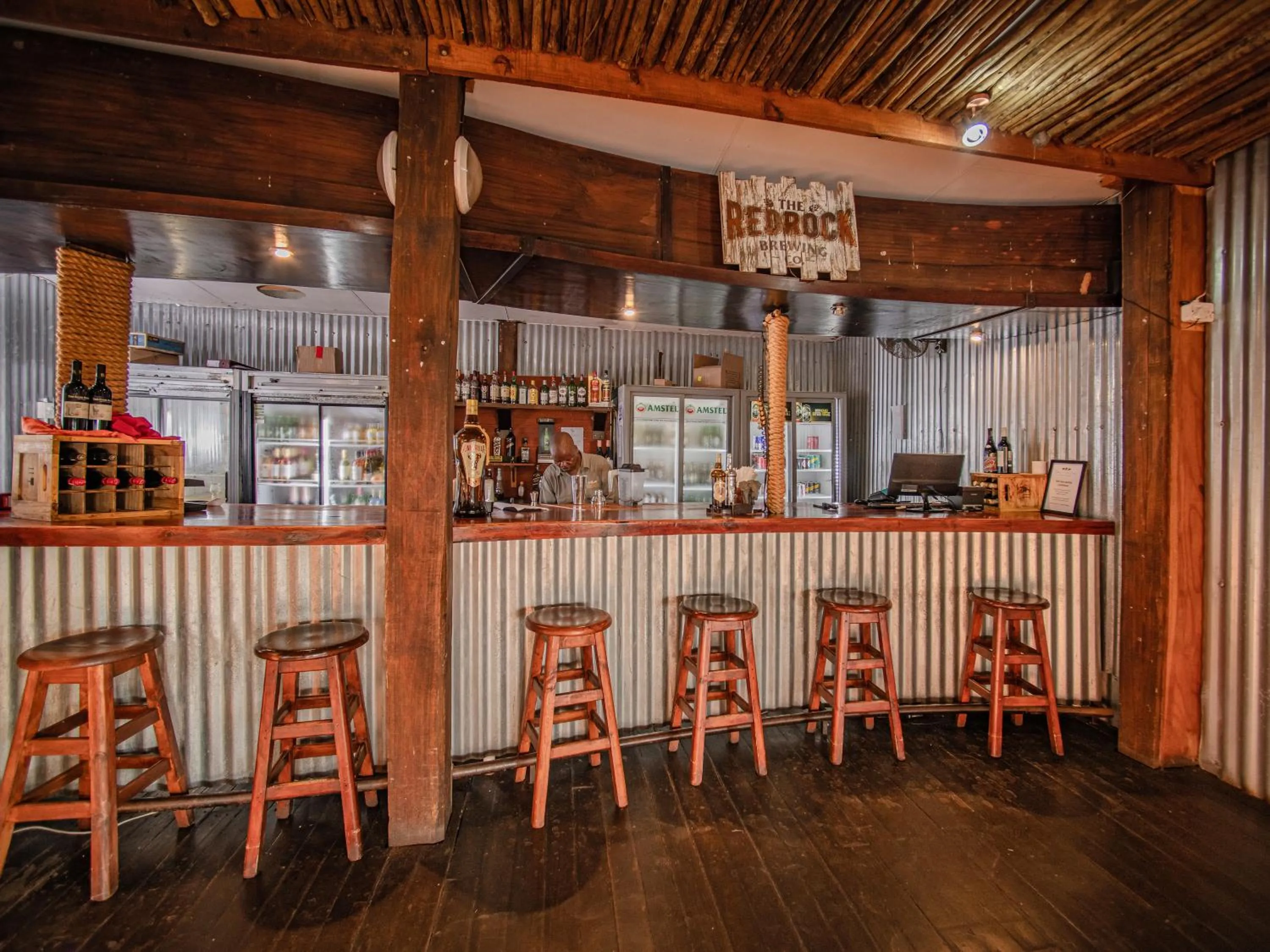 Lounge or bar in Nkambeni Safari Camp