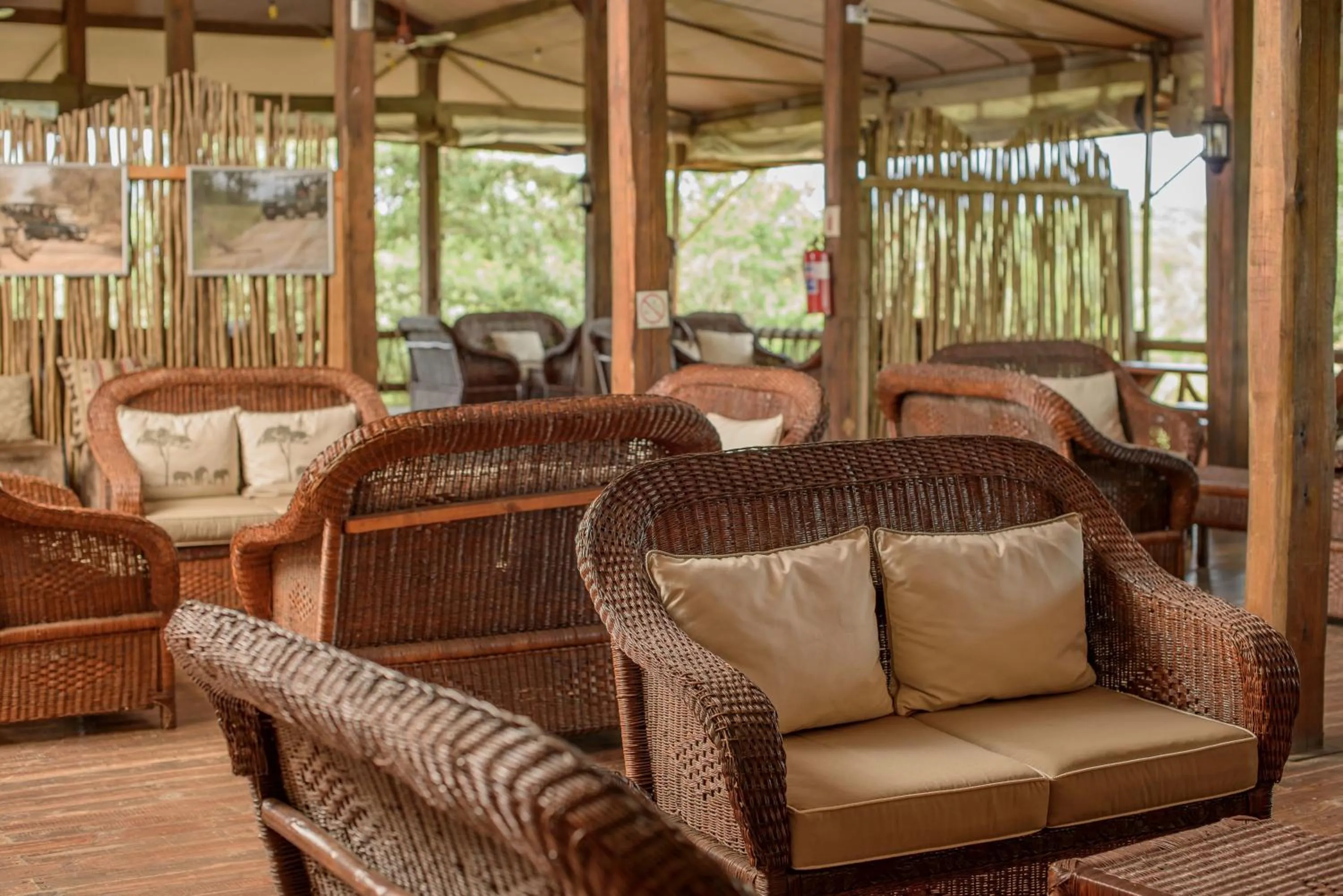Lounge or bar in Nkambeni Safari Camp