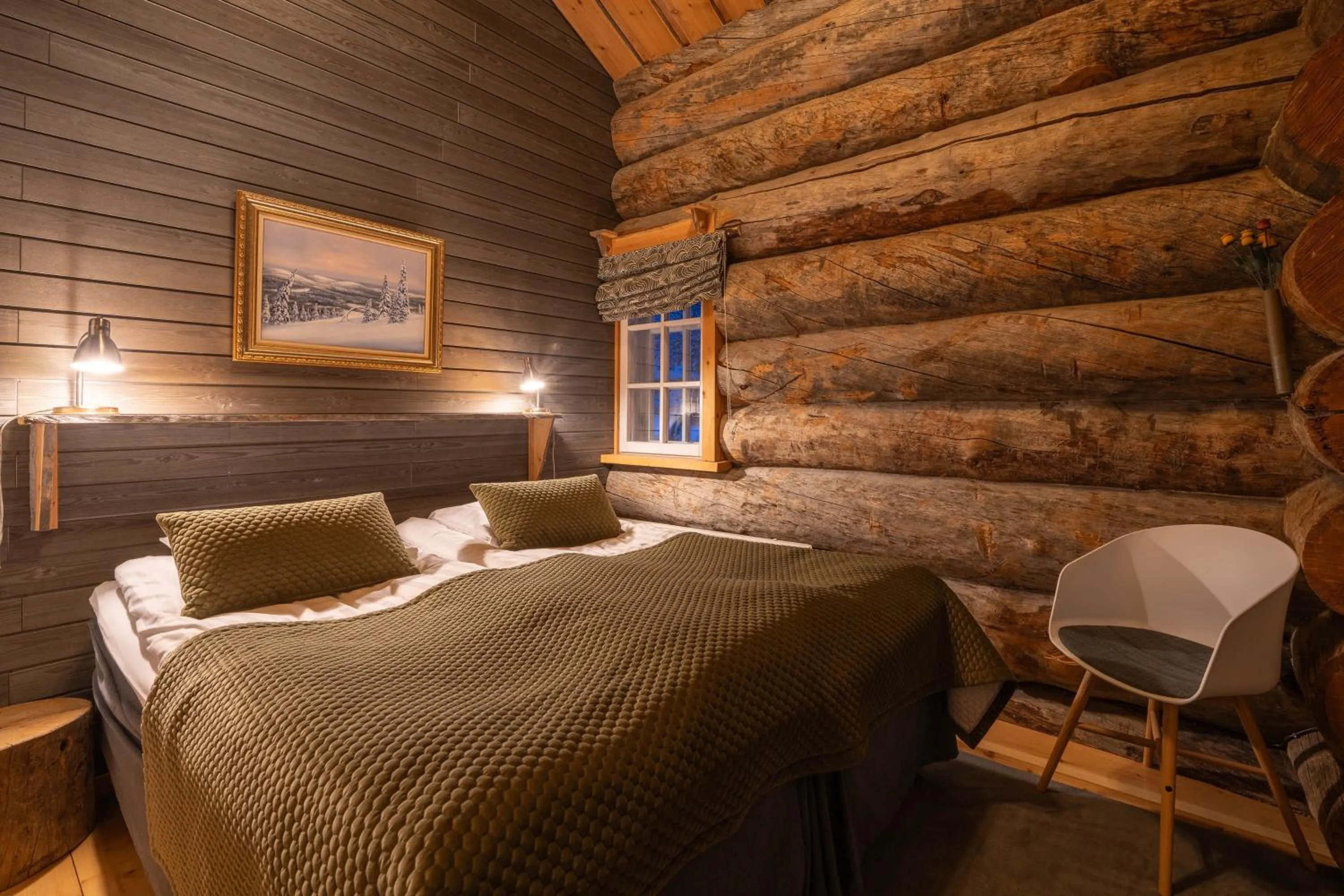 Bed in Kuukkeli Hirvas Suite