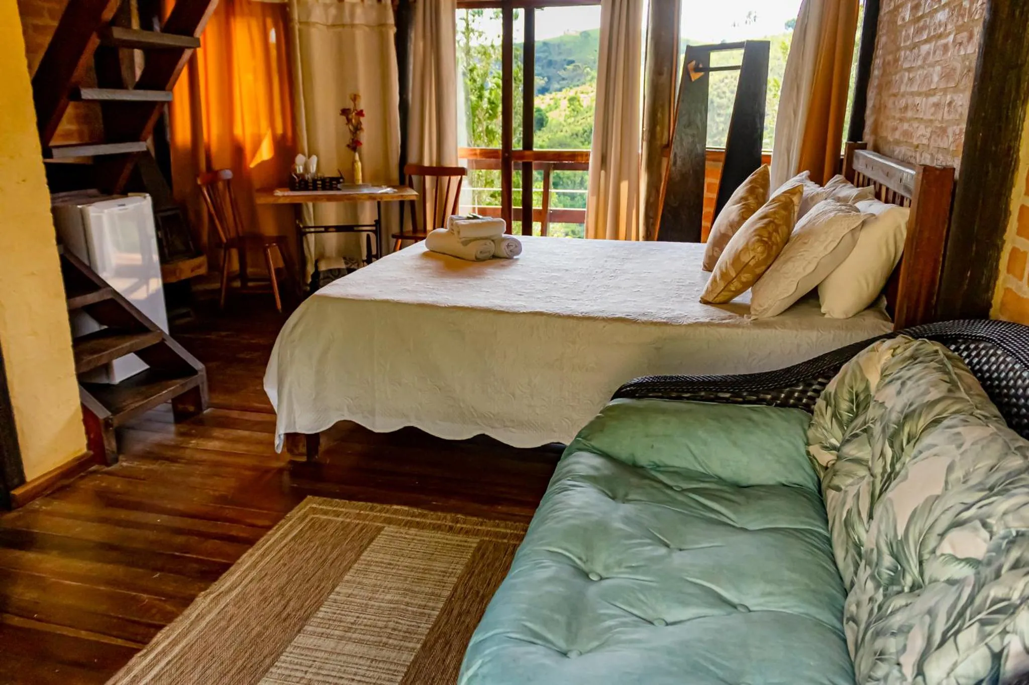 Bedroom, Bed in Pousada Chalé Sol Nascente