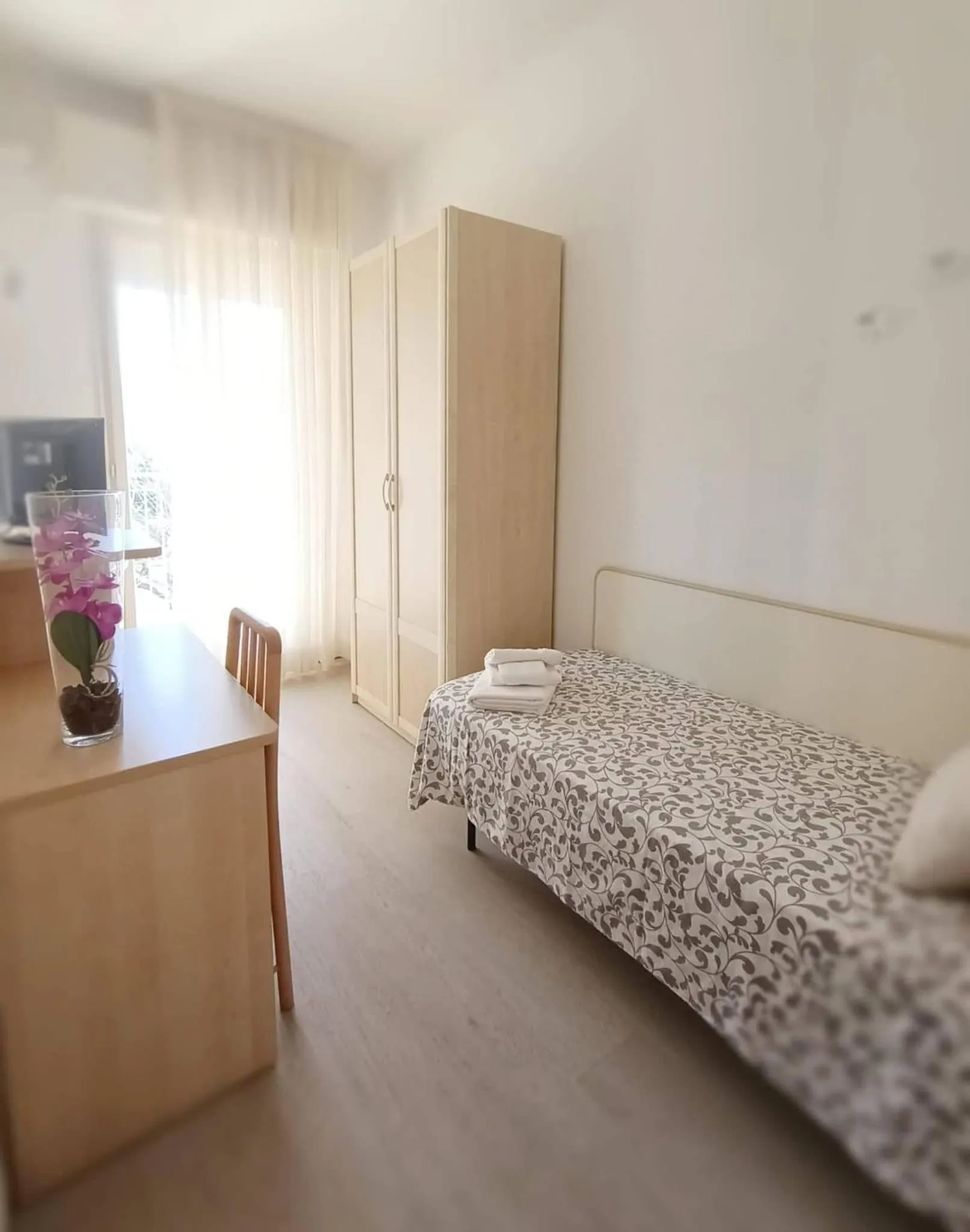 Bed in Hotel Cristoforo Colombo