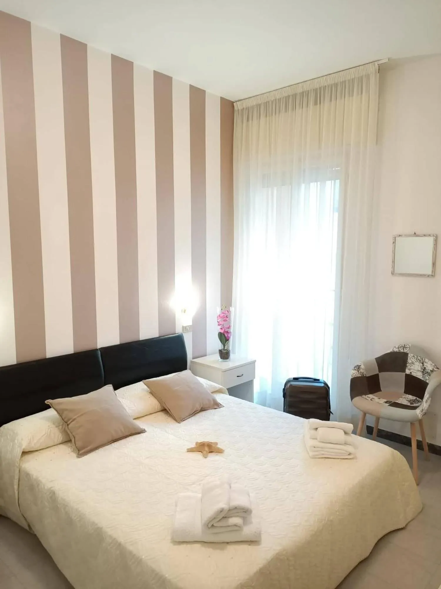 Bed in Hotel Cristoforo Colombo