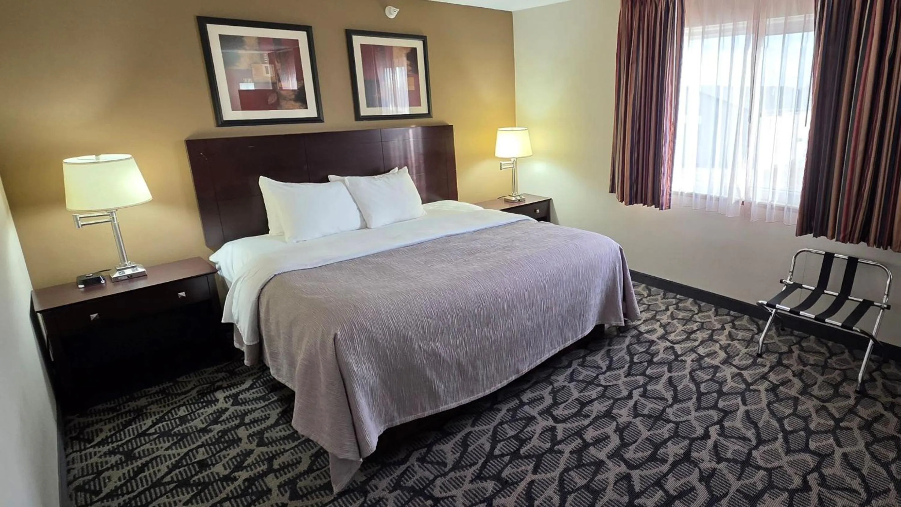 Bed in Quality Inn & Suites Eldridge Davenport North