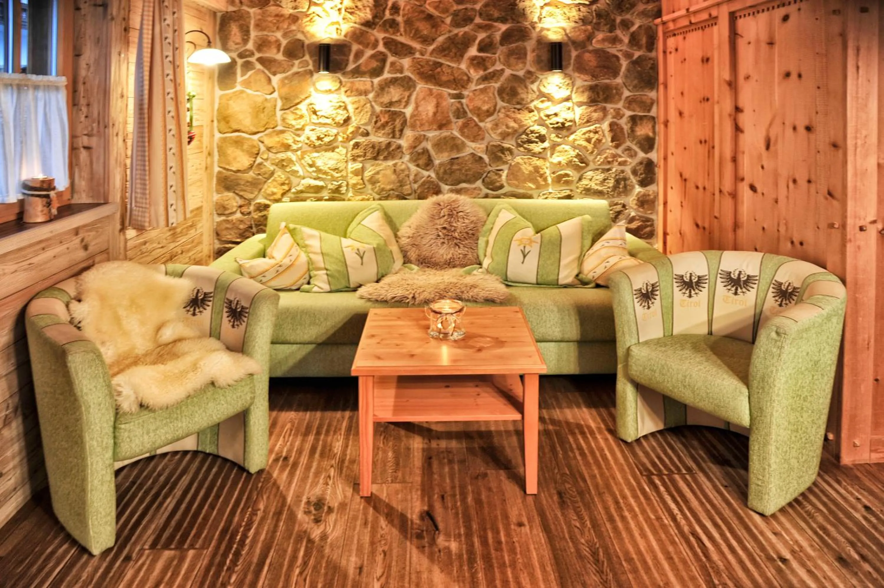 Living room in Luxury Chalets Wiesenruh