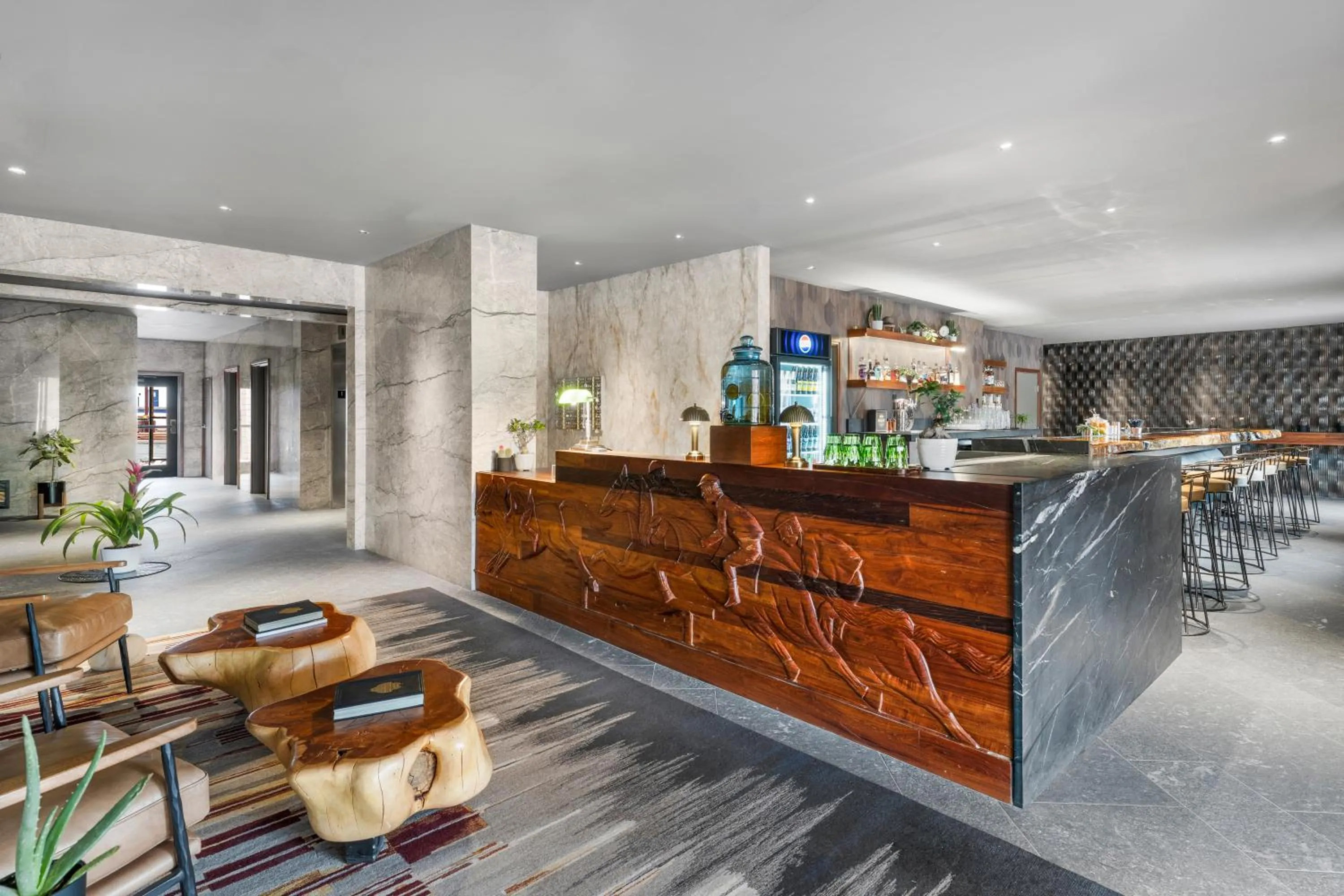 Lobby or reception in Wolfe's Hotel Moab