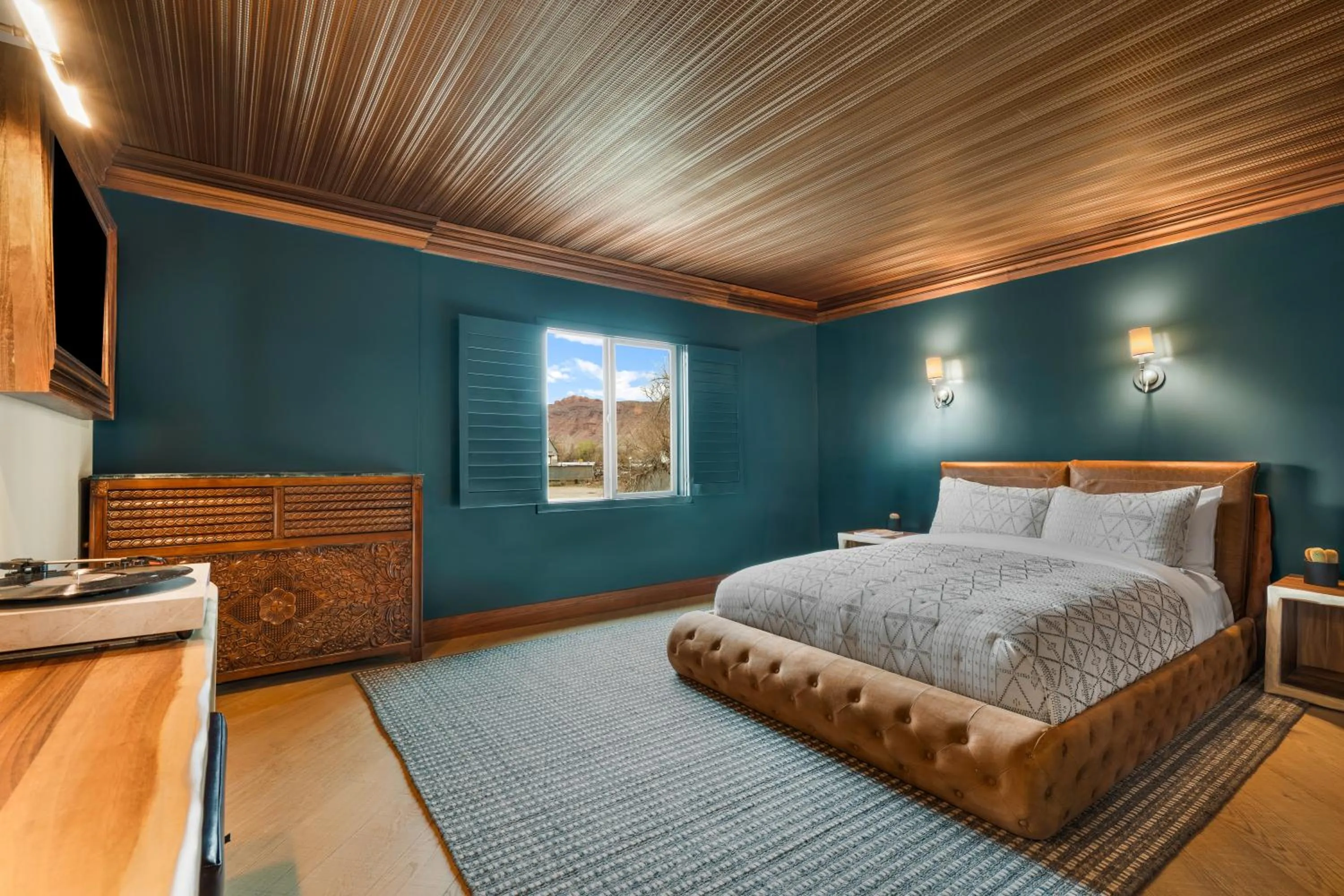 Bedroom, Bed in Wolfe's Hotel Moab
