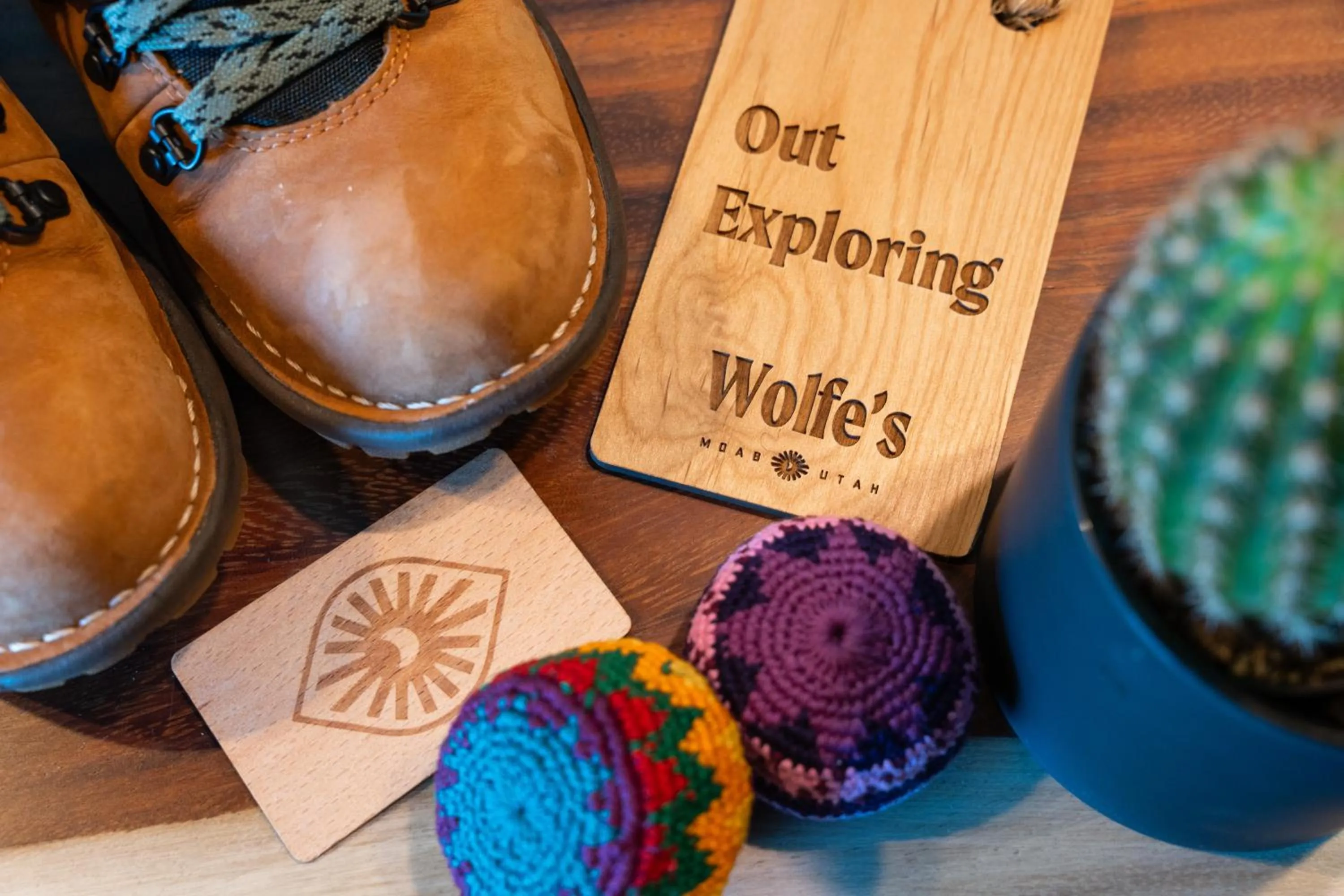 Decorative detail in Wolfe's Hotel Moab