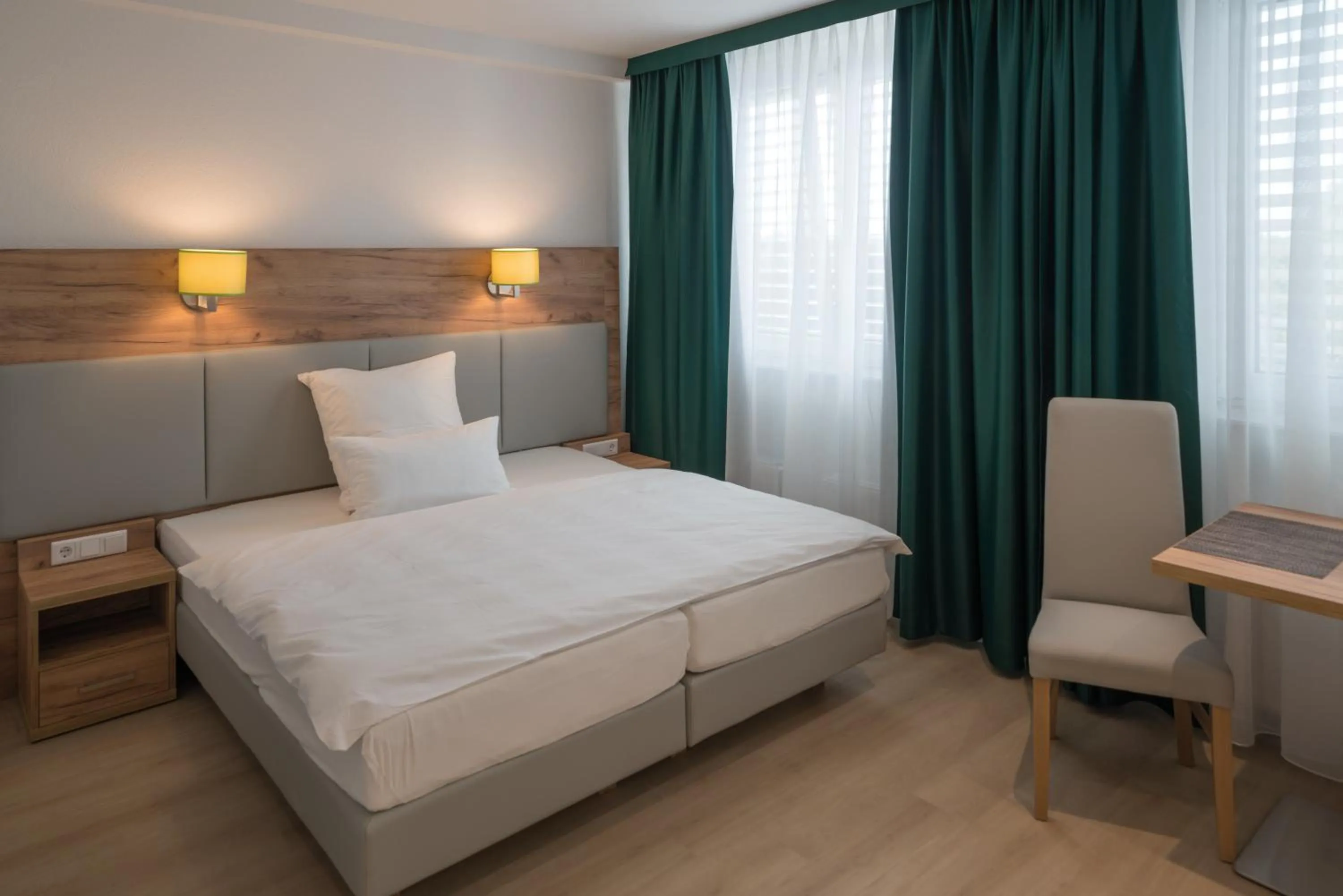 Bed in Apartment Düsseldorf Nord