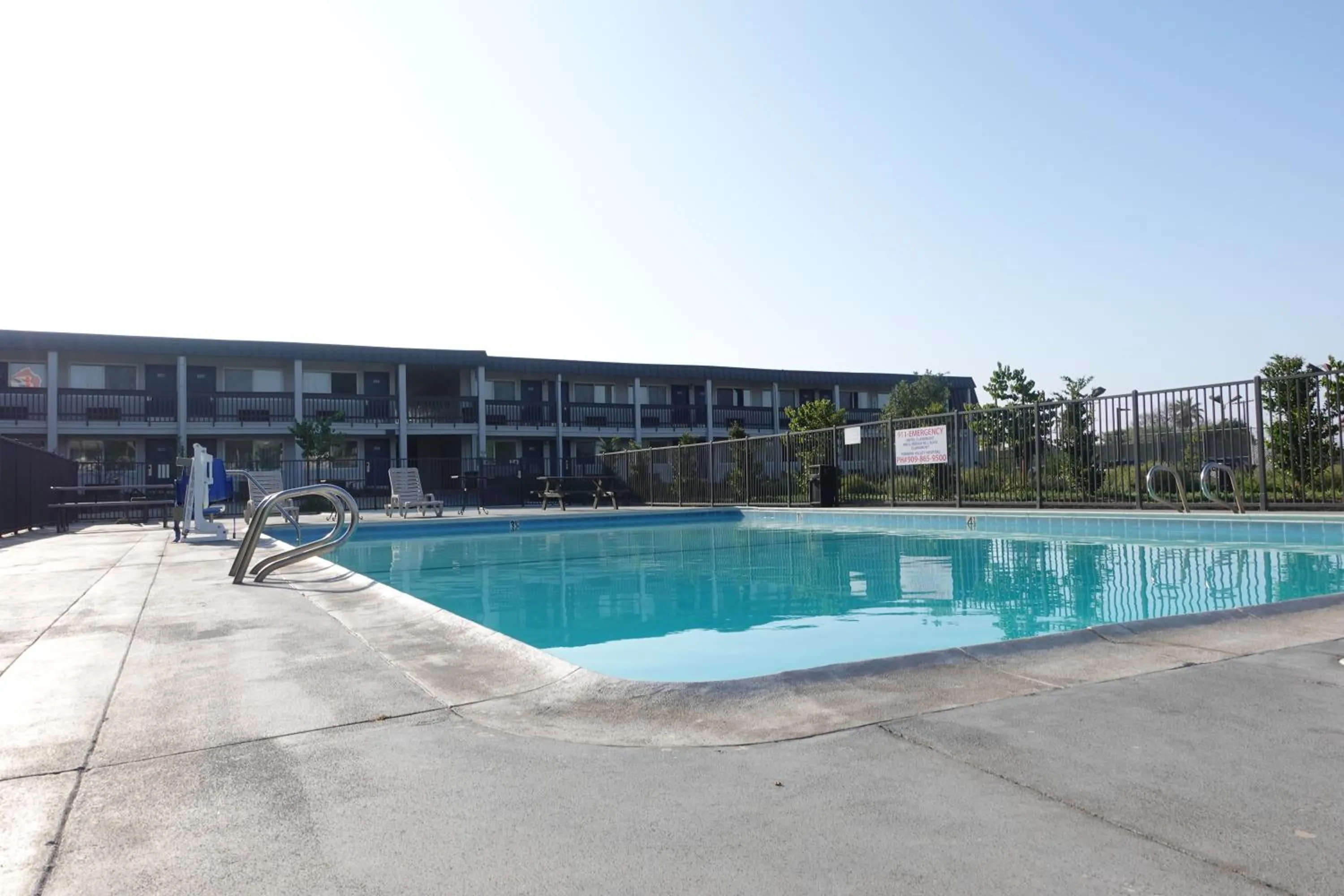 Swimming pool in Motel 6-Claremont, CA