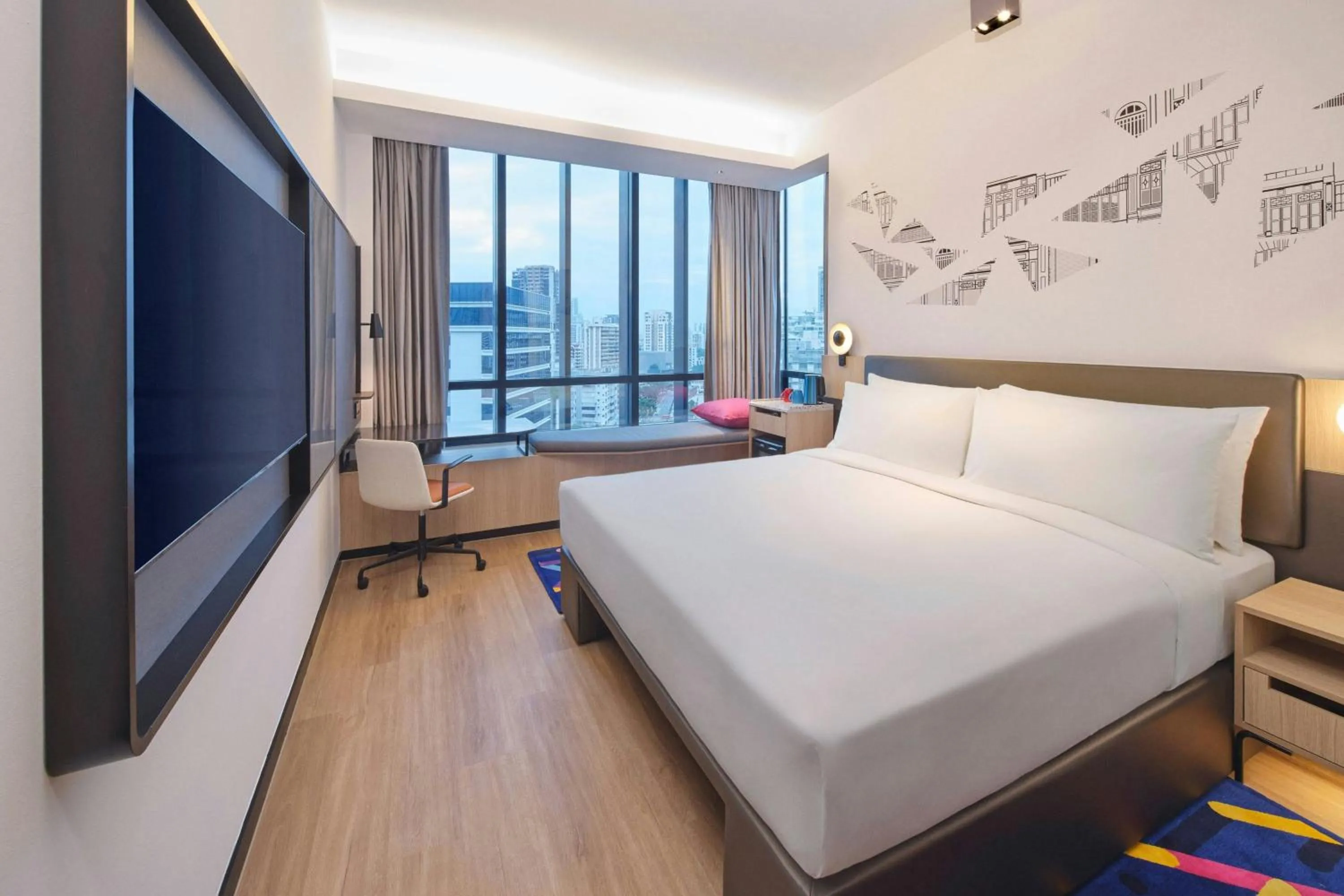Bedroom, Bed in Aloft Singapore Novena