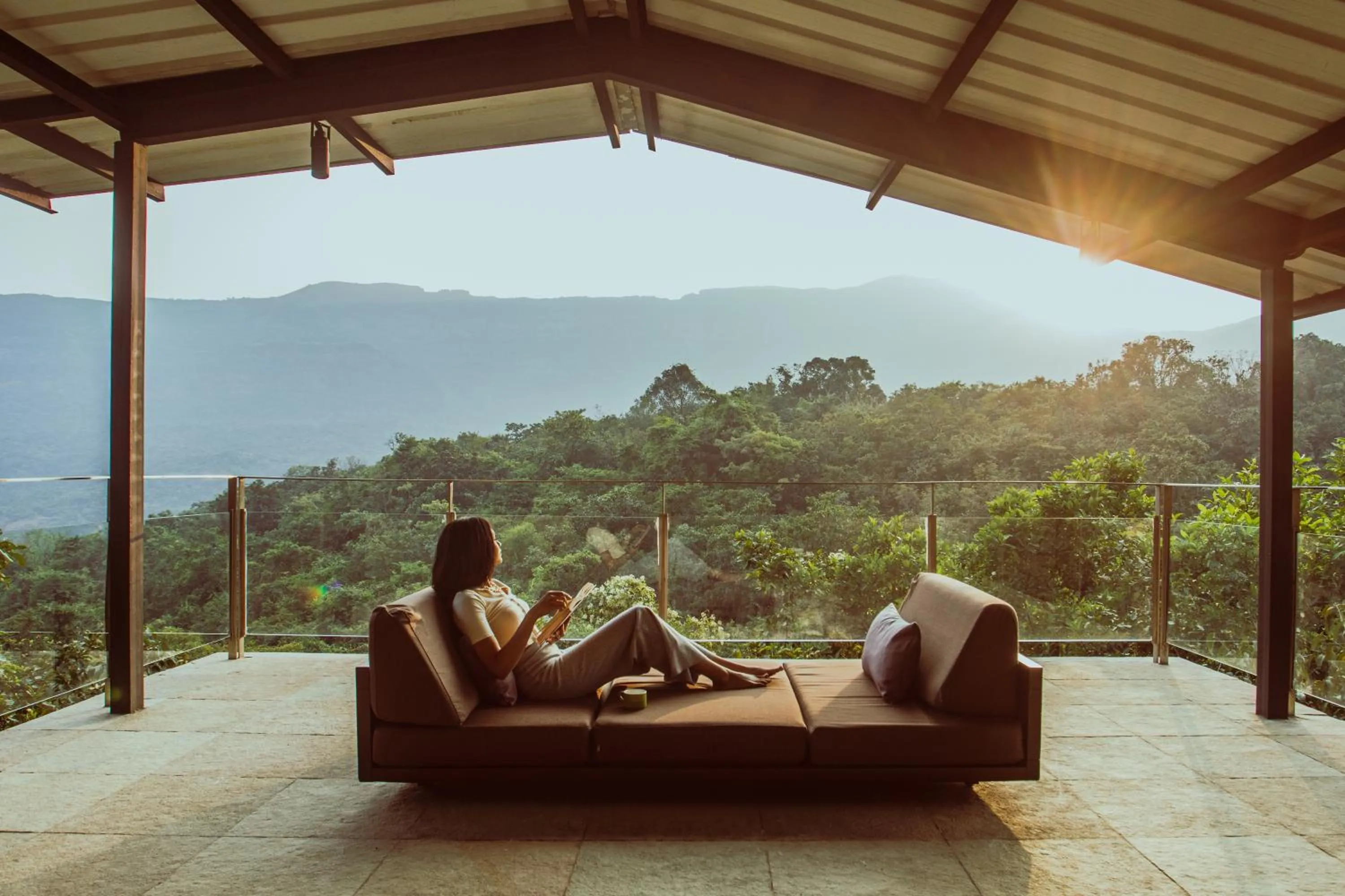 Living room in Dharana at Shillim All Inclusive Luxury Wellness Retreat