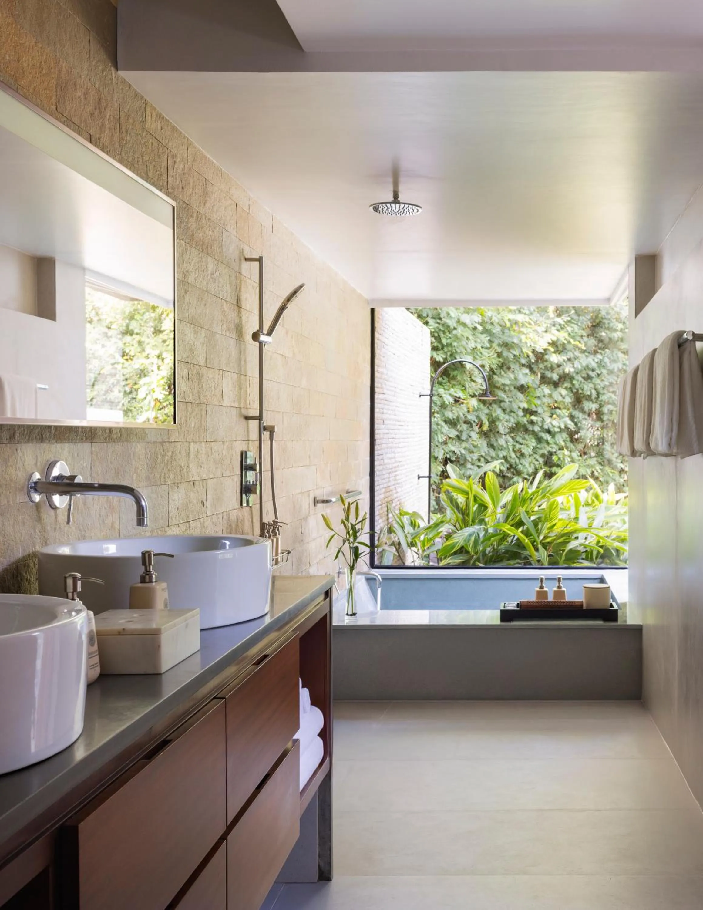Bathroom in Dharana at Shillim All Inclusive Luxury Wellness Retreat