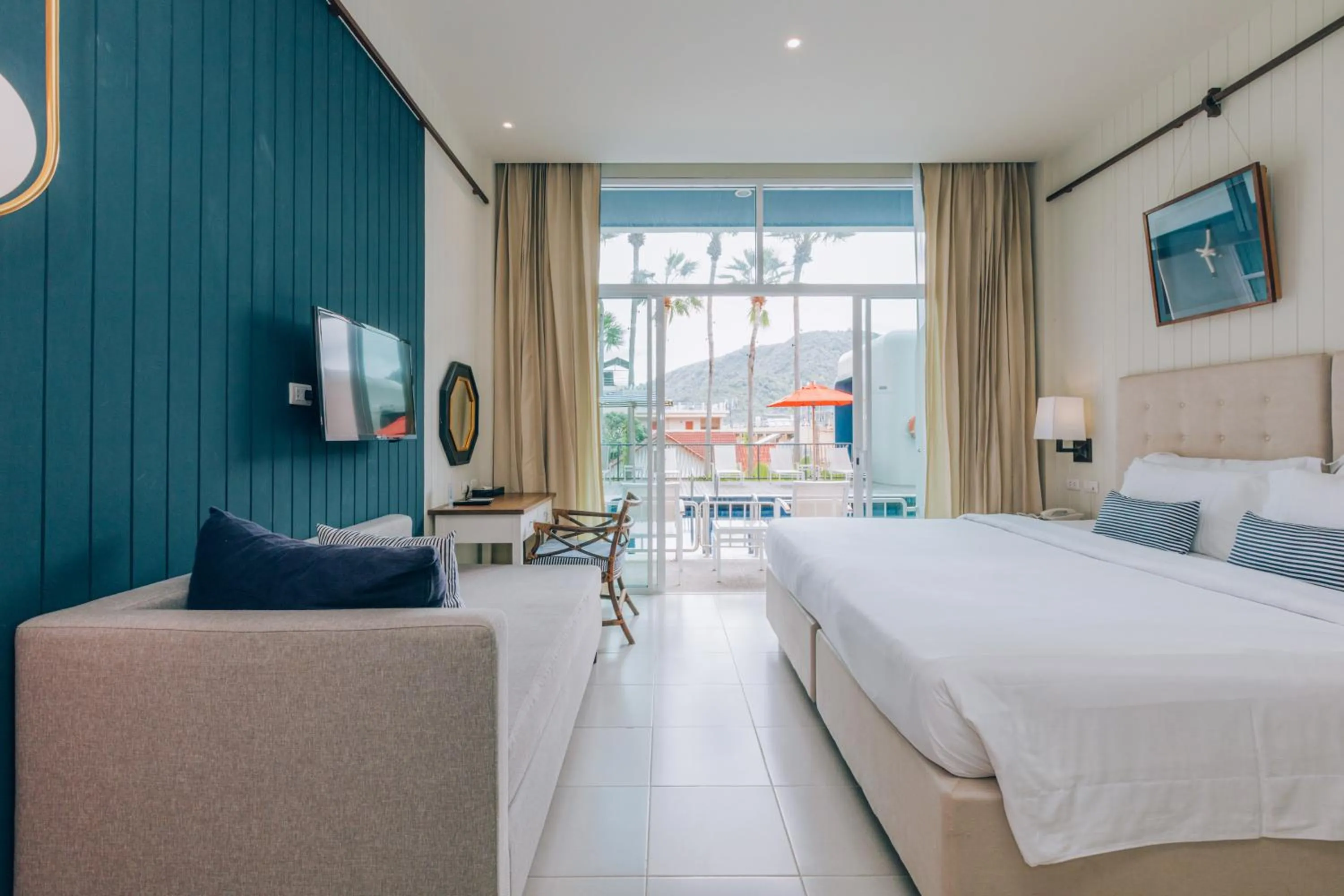 Bed in Sugar Marina Hotel - NAUTICAL - Kata Beach