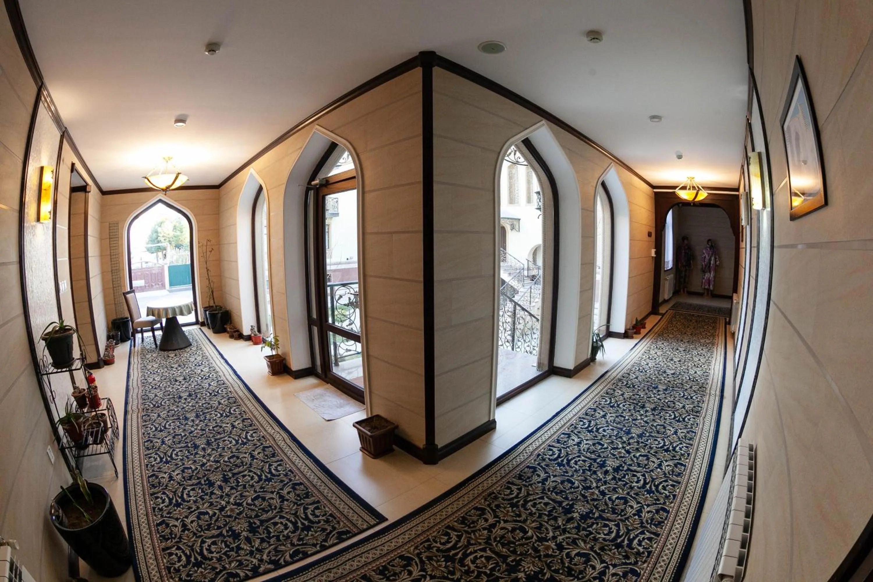 Seating area in Zargaron Plaza