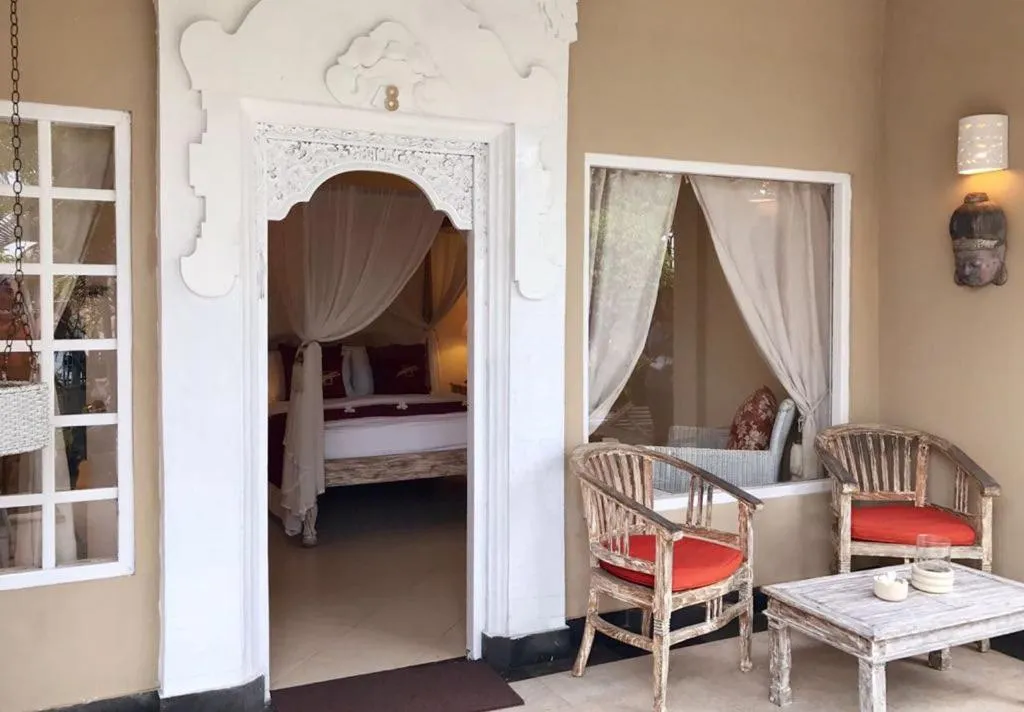 Balcony/Terrace, Bed in Tauch Terminal Resort Tulamben & Spa