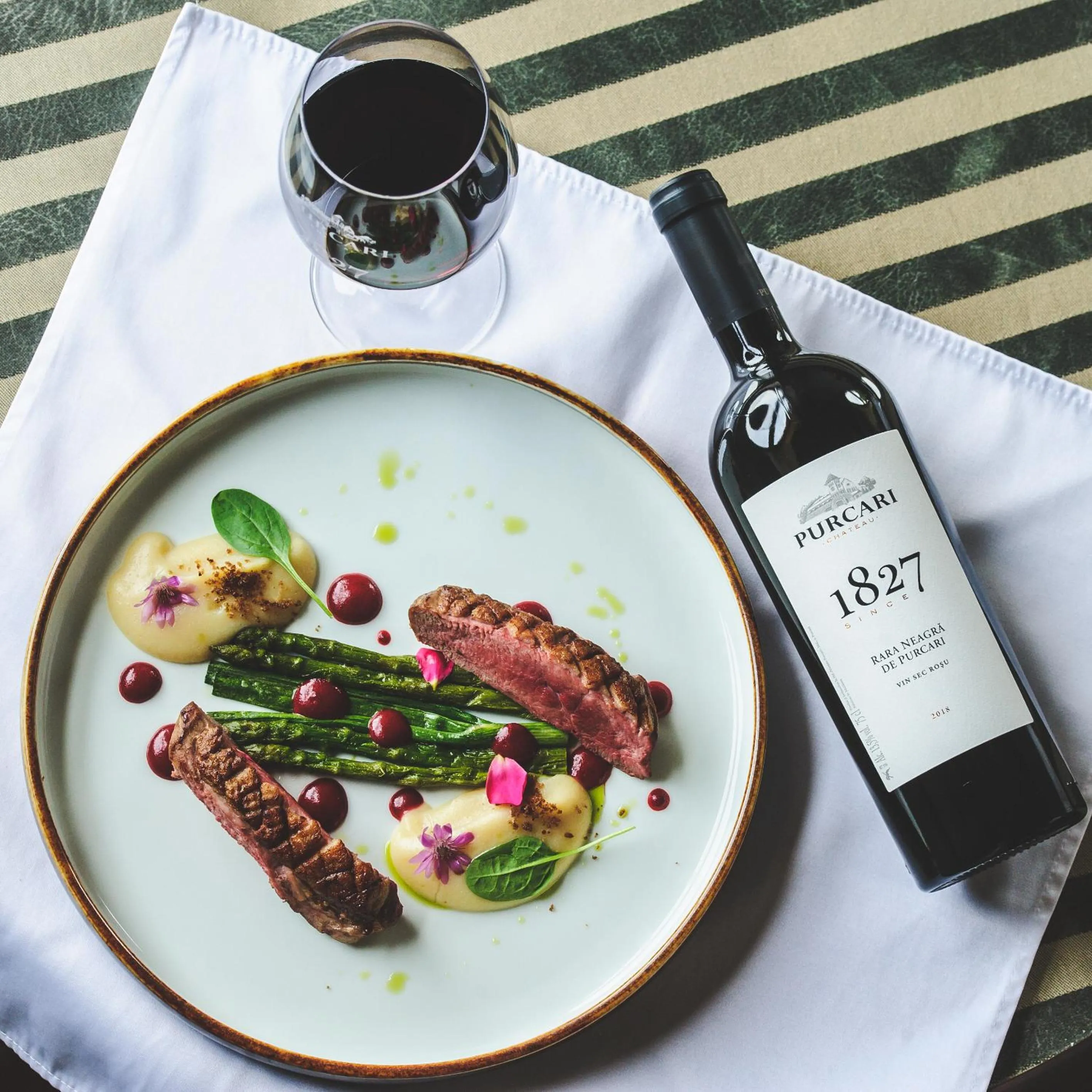 Food and drinks in Chateau Purcari