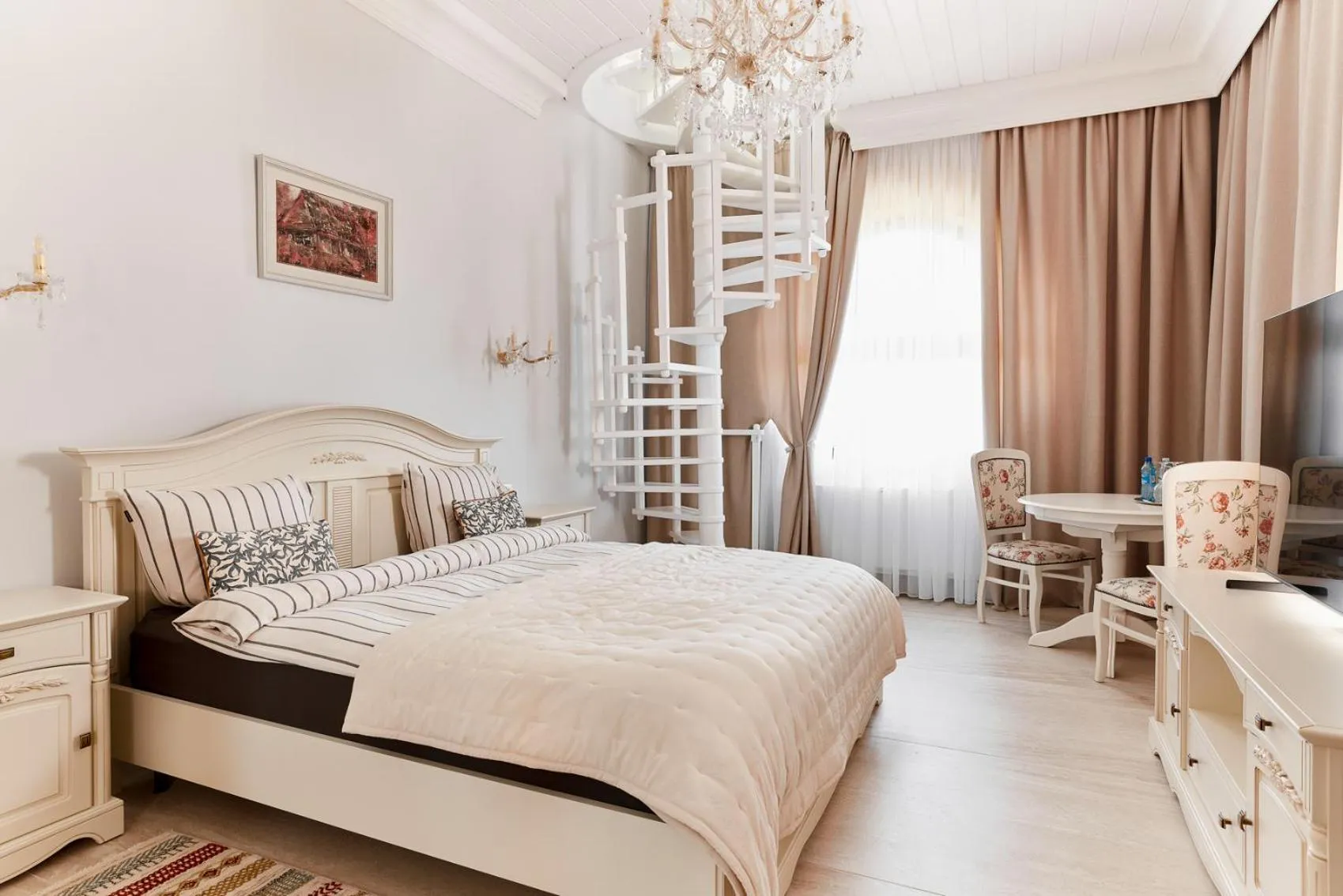 Bedroom, Bed in Chateau Purcari