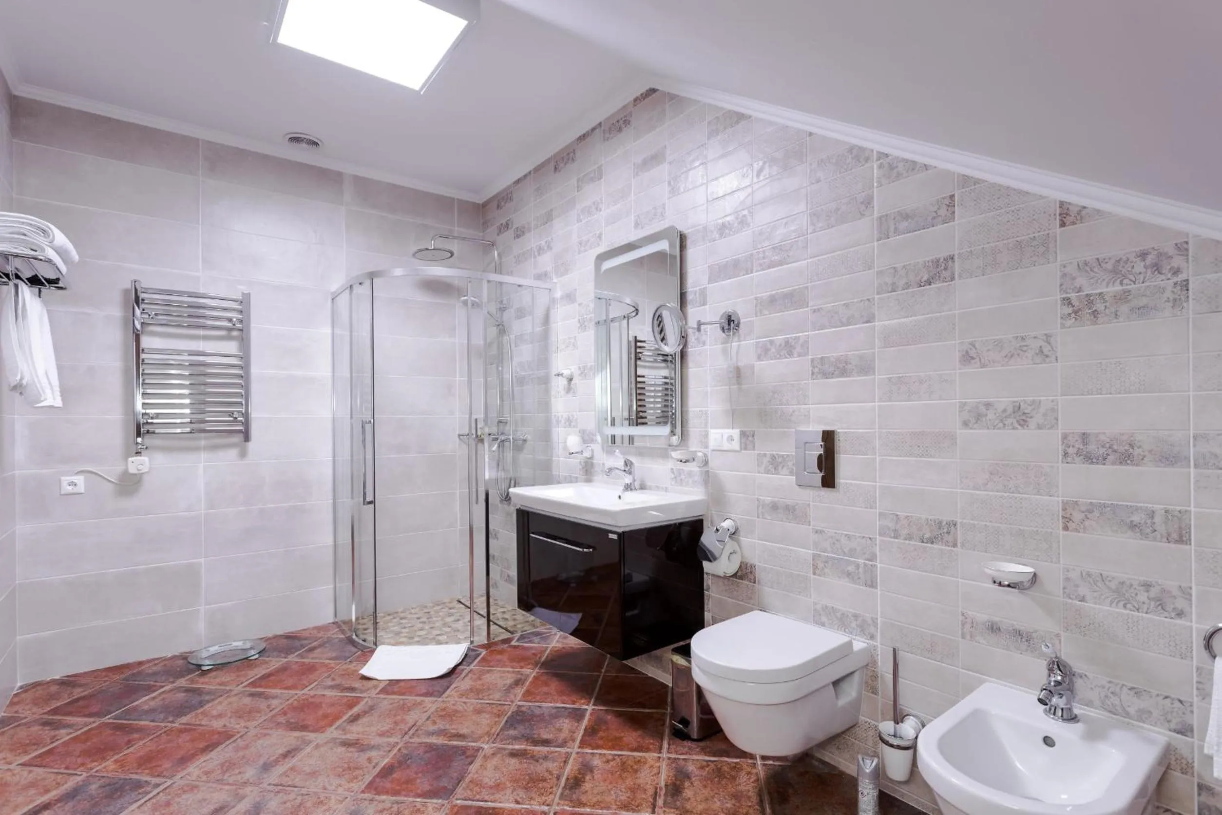 Bathroom in Chateau Purcari