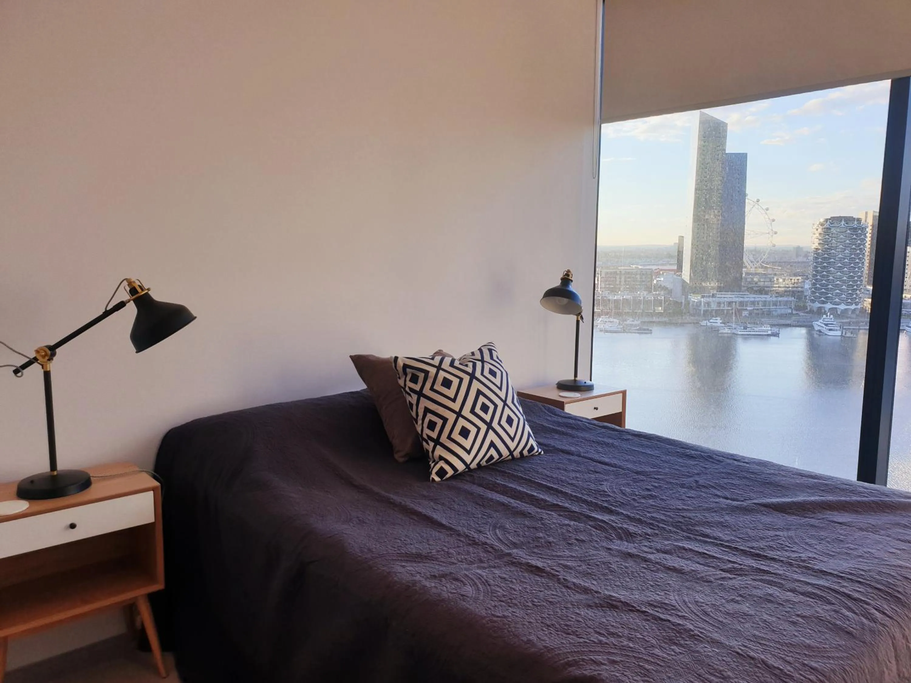 Bed in Orange Stay at Collins Wharf