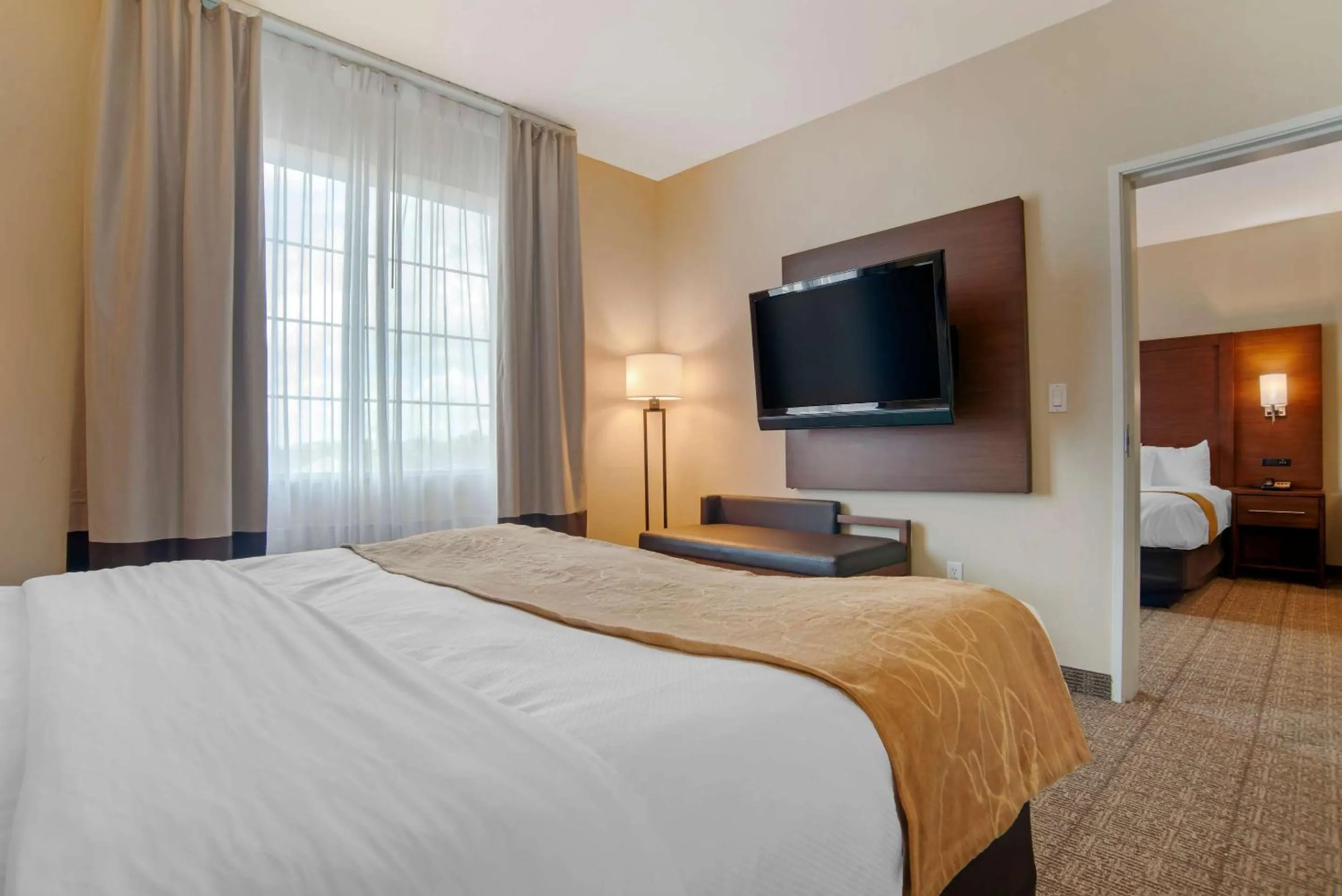 Bedroom, Bed in Comfort Suites Alexandria North