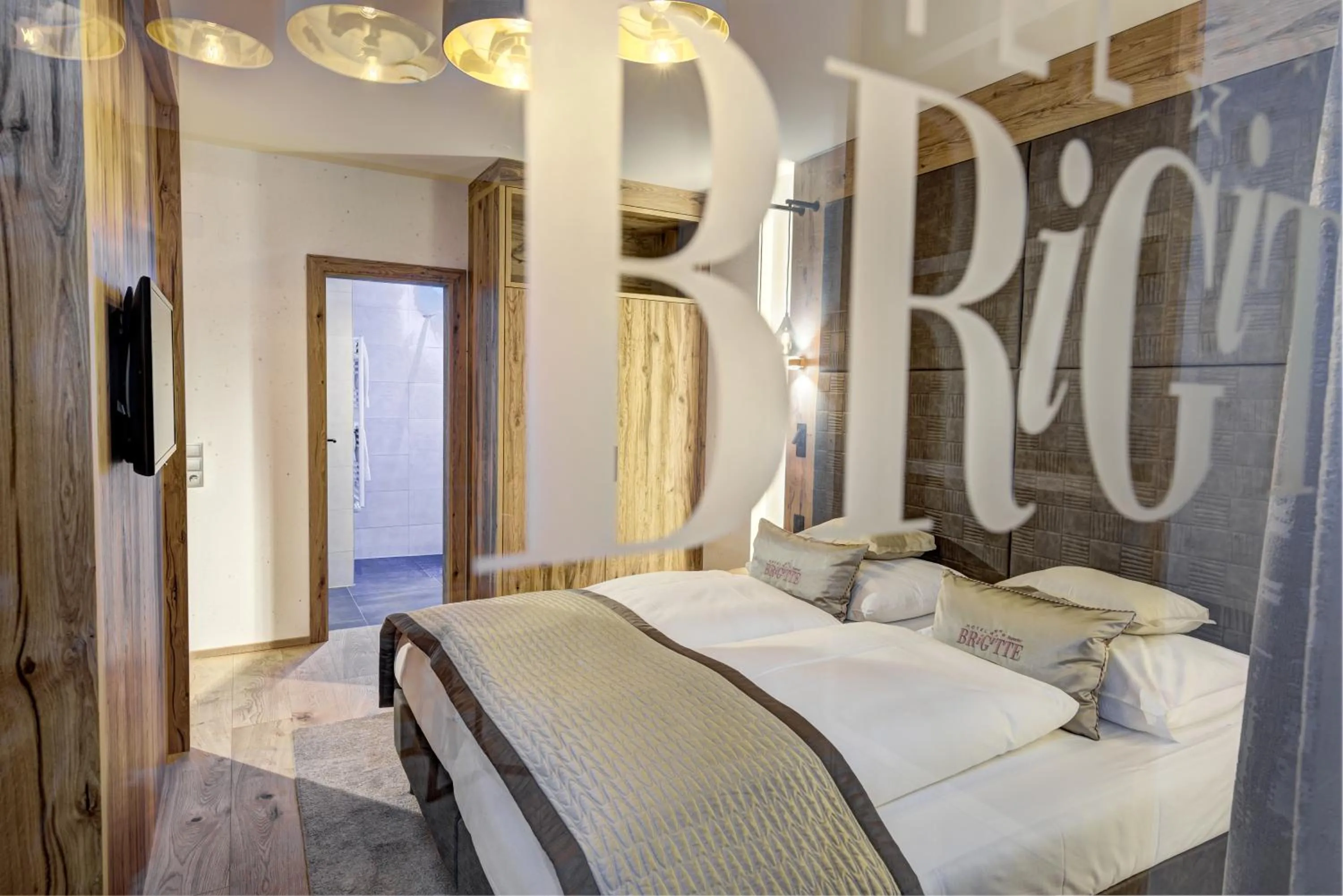 Bed in Hotel Brigitte