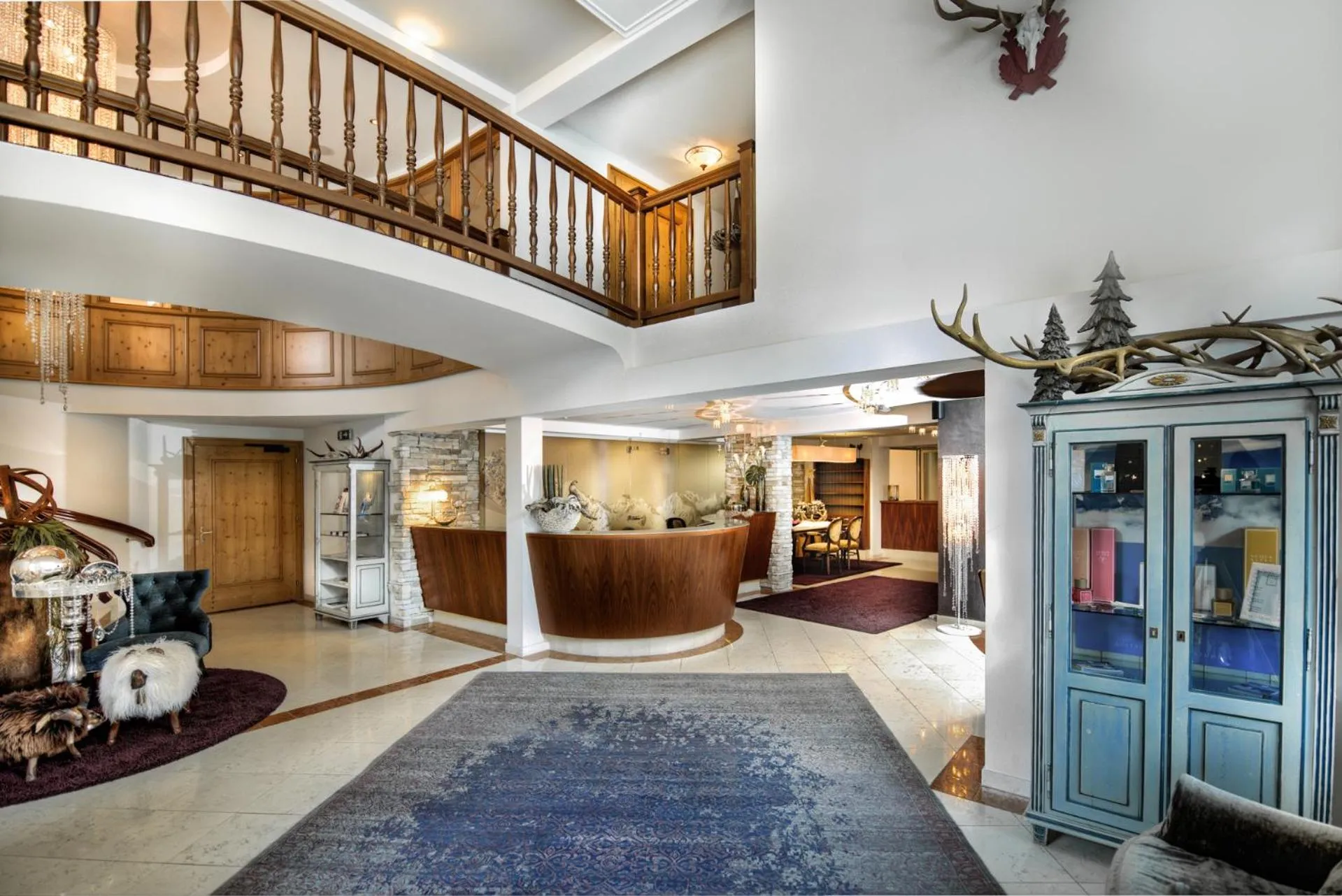 Lobby or reception in Hotel Brigitte