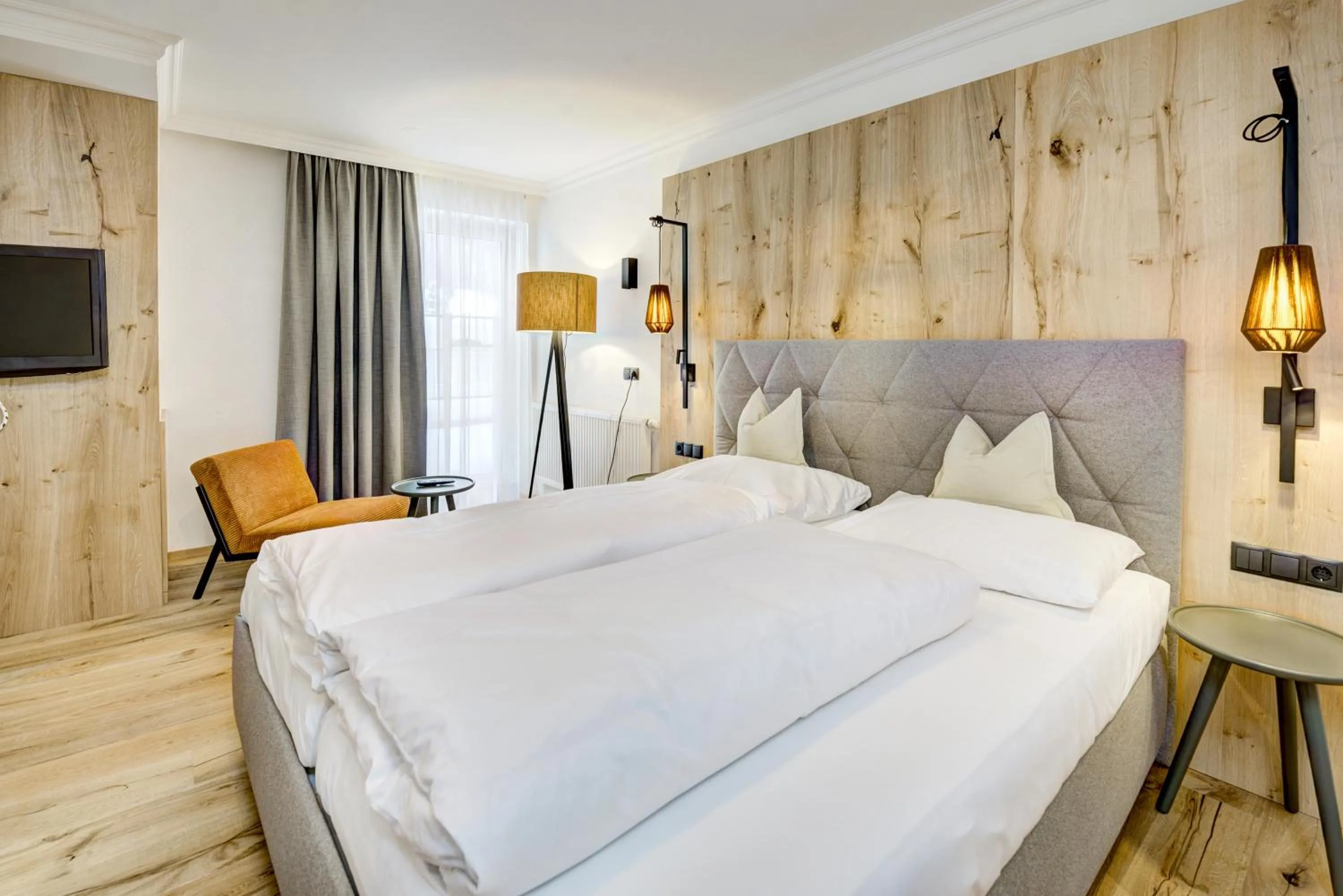 Bed in Hotel Brigitte