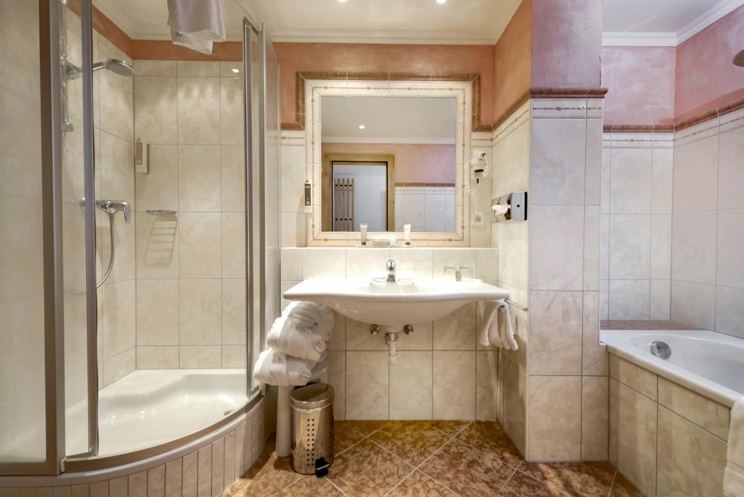 Shower in Hotel Brigitte