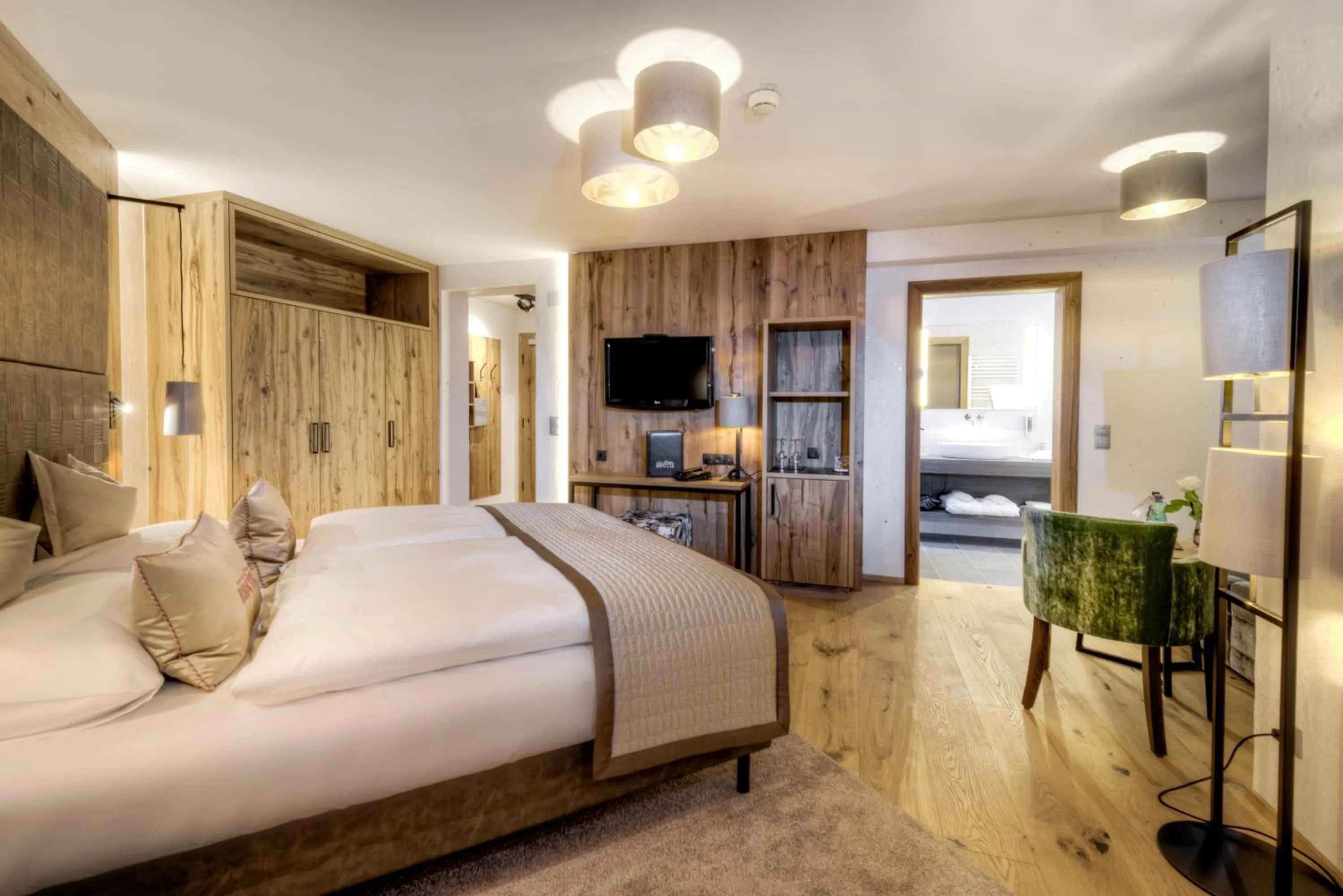 Bed in Hotel Brigitte