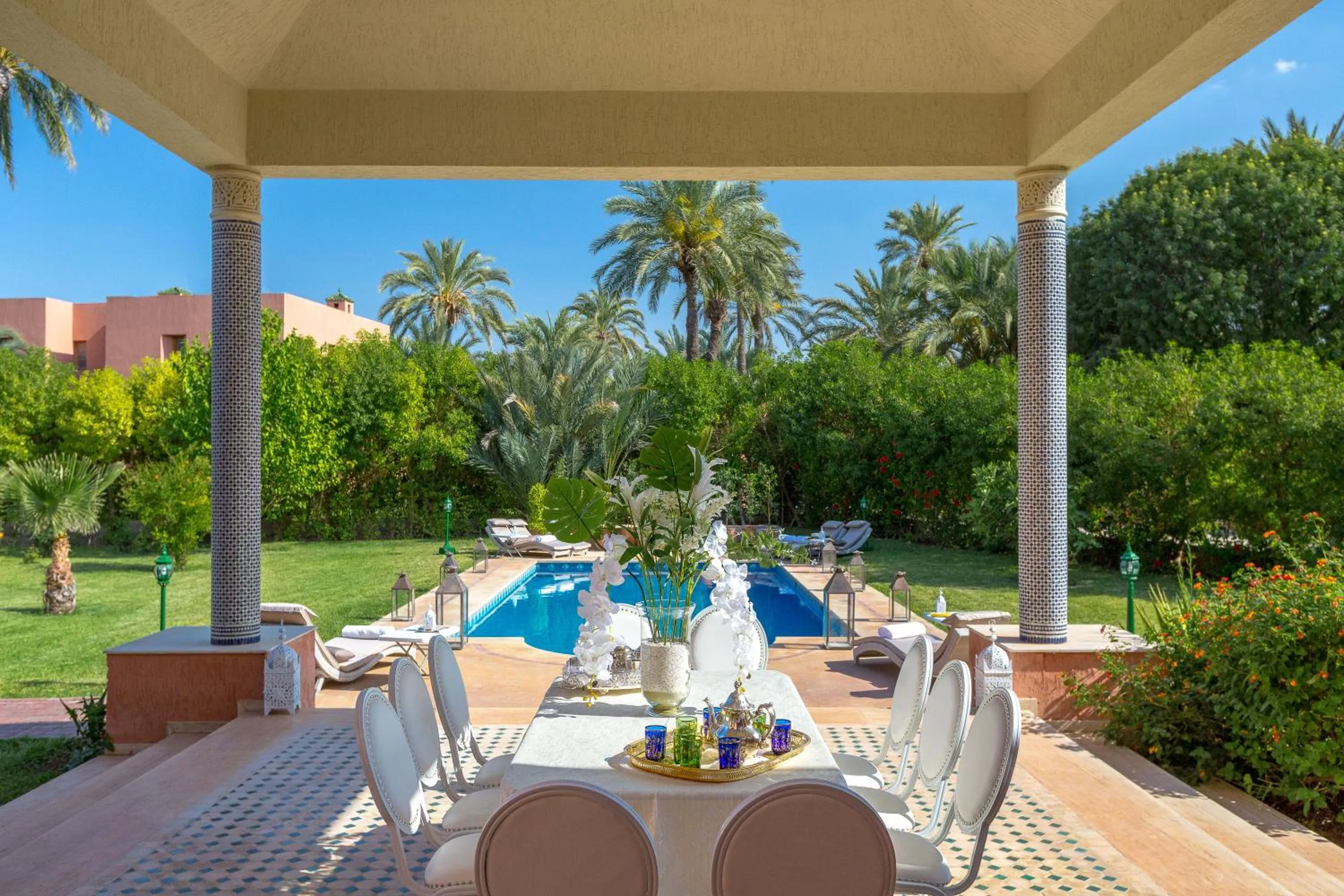 Patio in Domaine Rosaroum