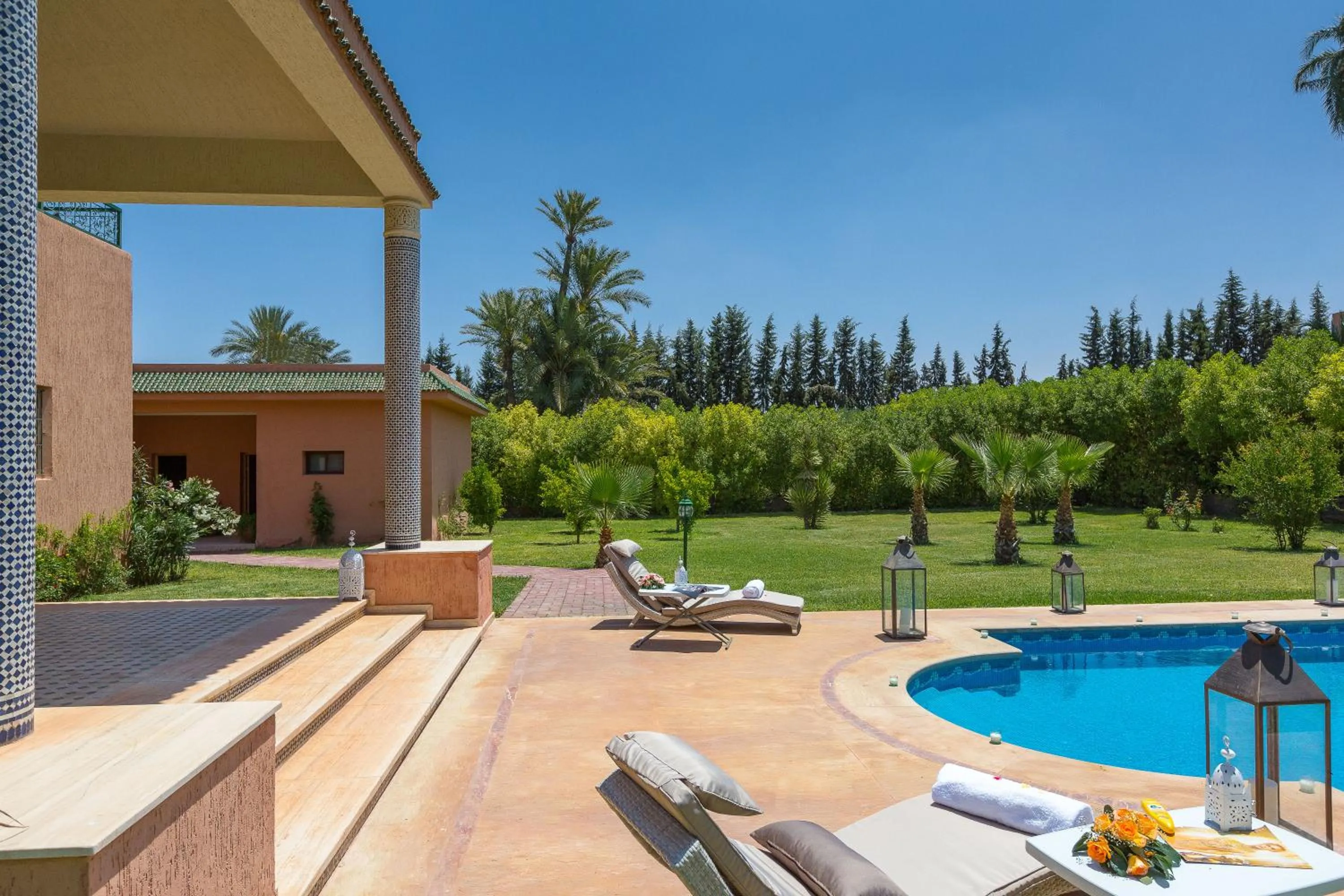 Patio in Domaine Rosaroum