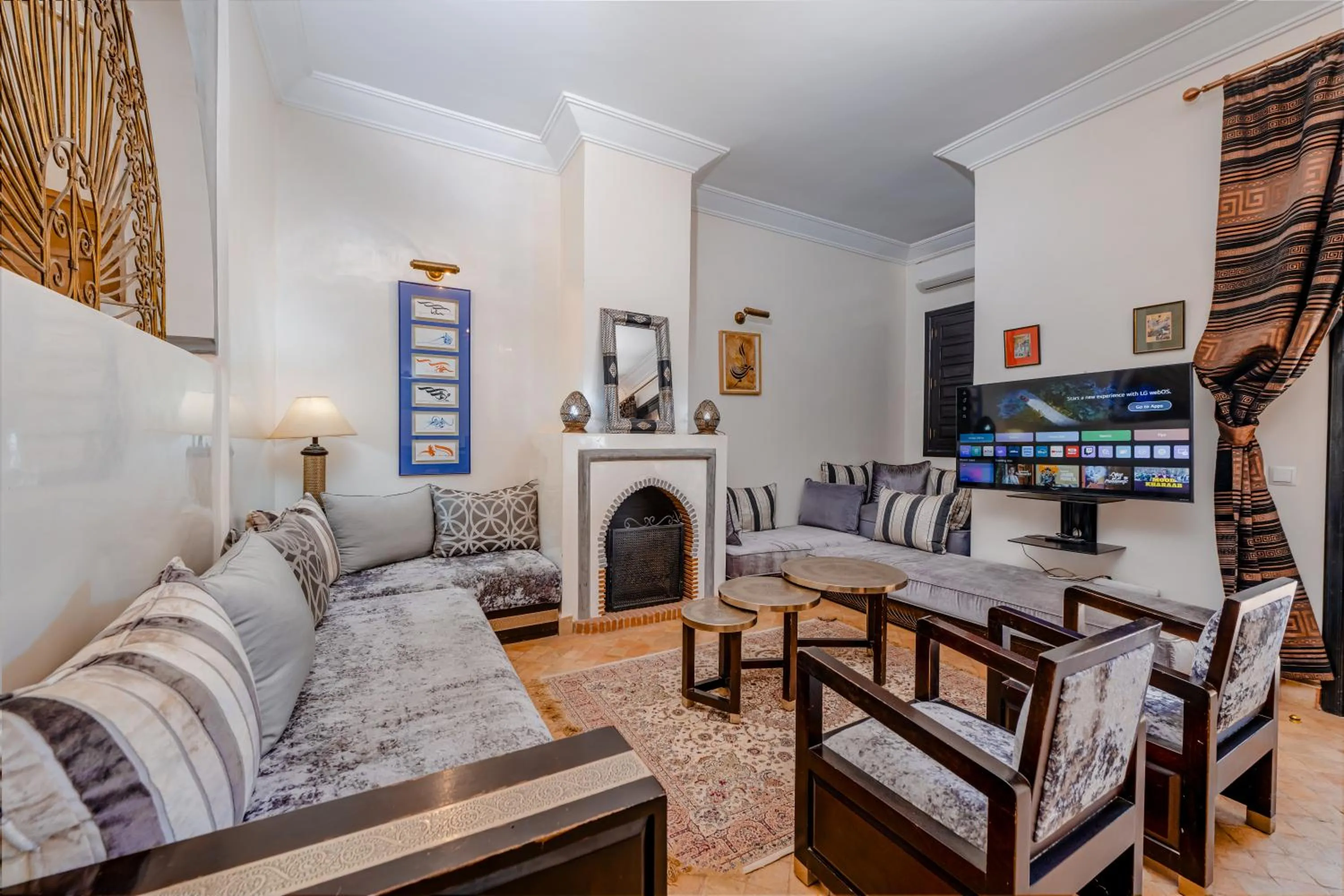 Living room in Residence Dar Lamia Marrakech