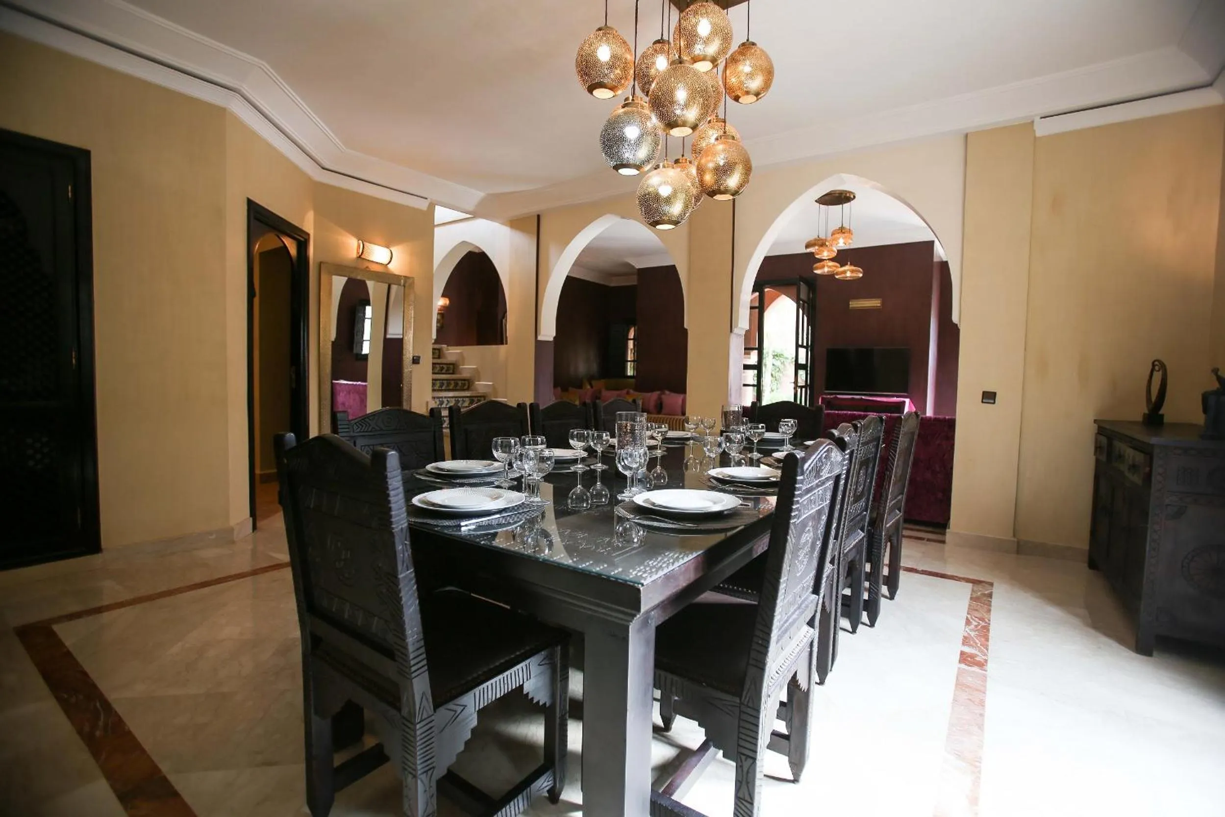 Dining area in Residence Dar Lamia Marrakech