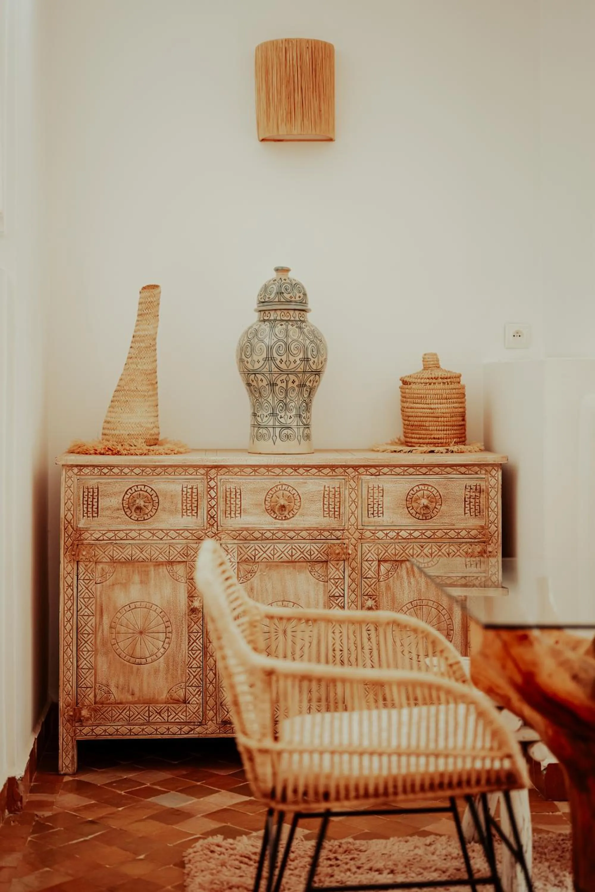 Decorative detail in Residence Dar Lamia Marrakech
