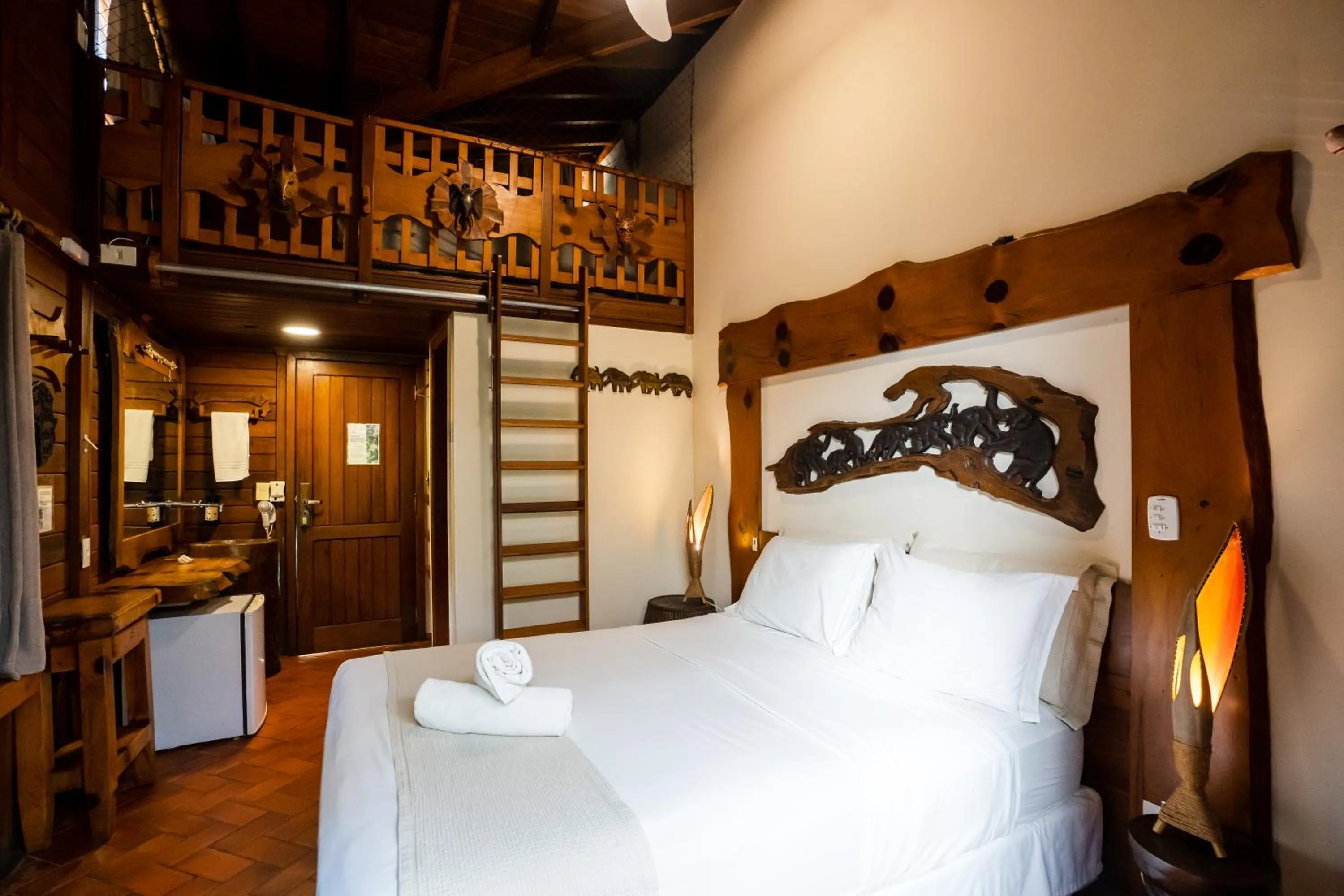 Bed in Pousada Astral da Ilha