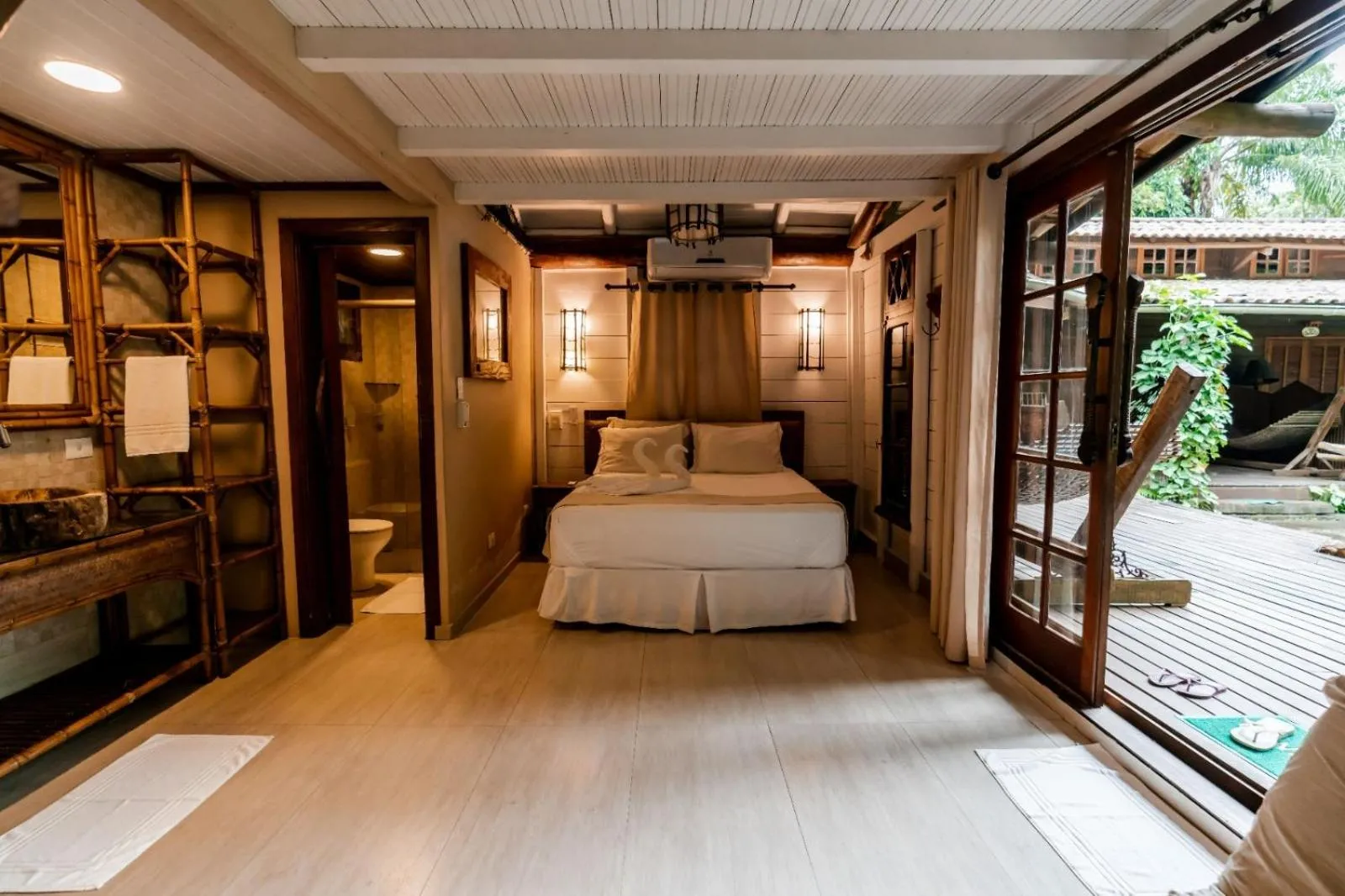 Bed in Pousada Astral da Ilha