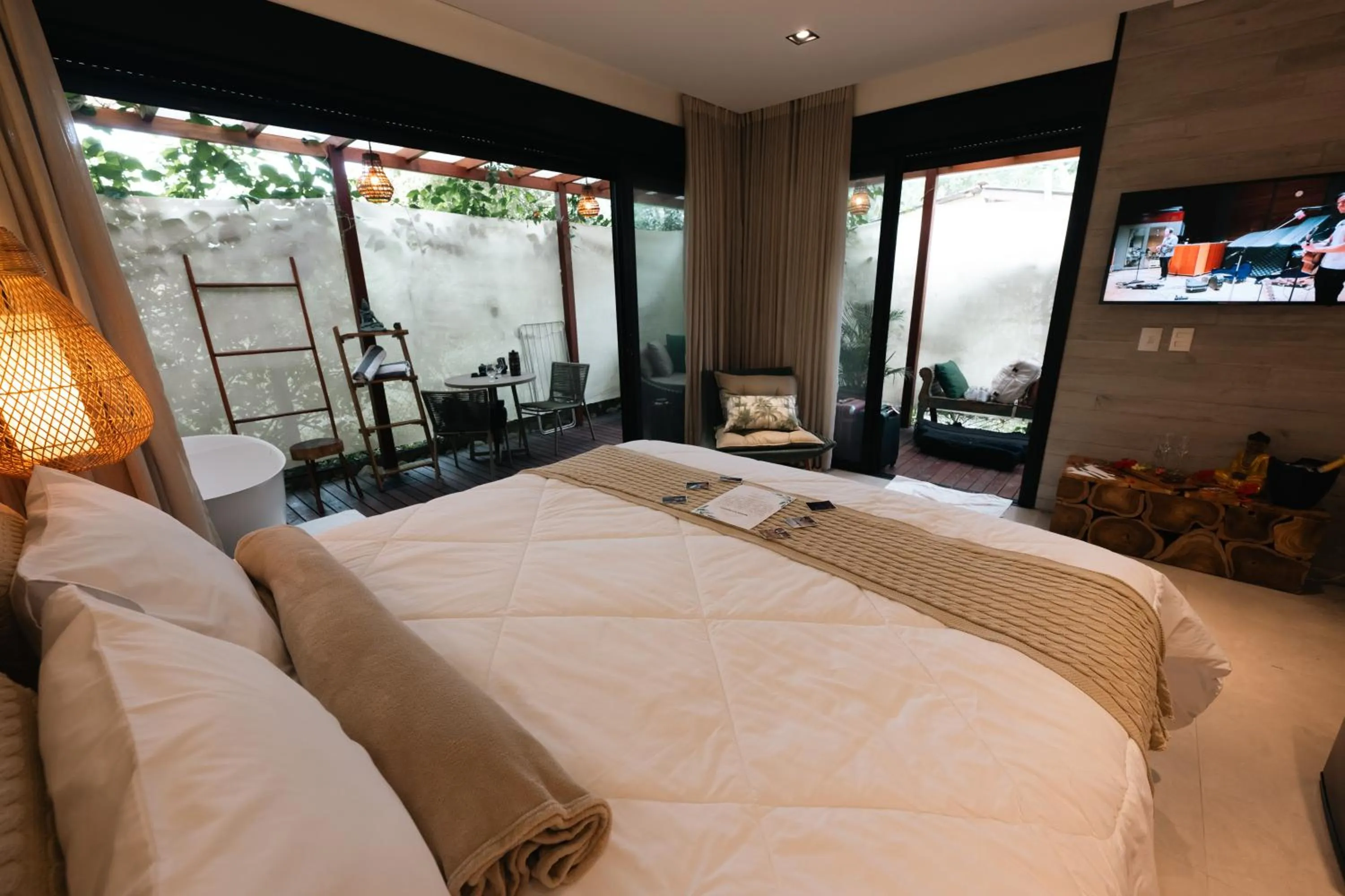 Bed in Pousada Astral da Ilha