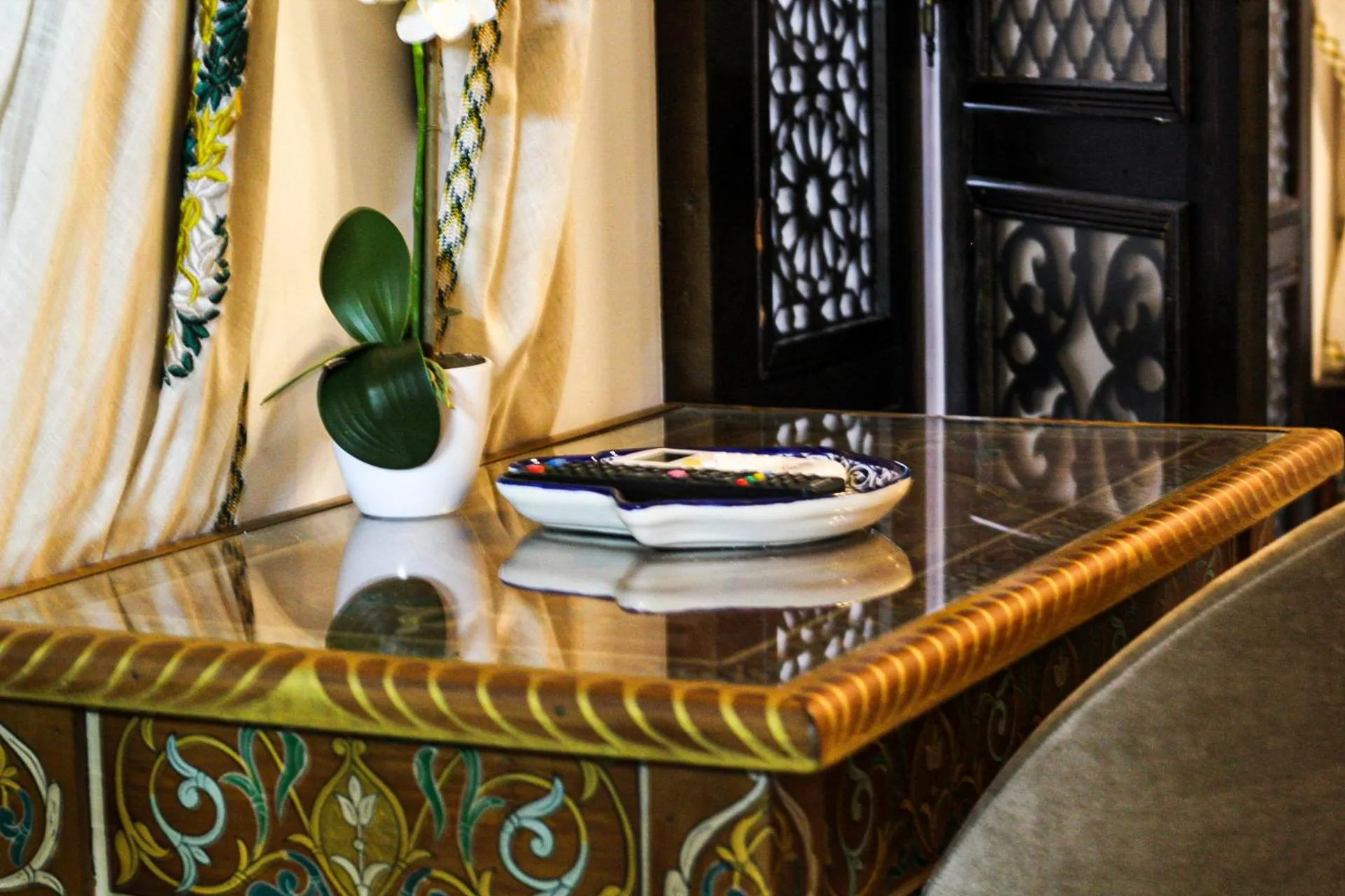 Decorative detail in Le Grand Alcazar - Riad